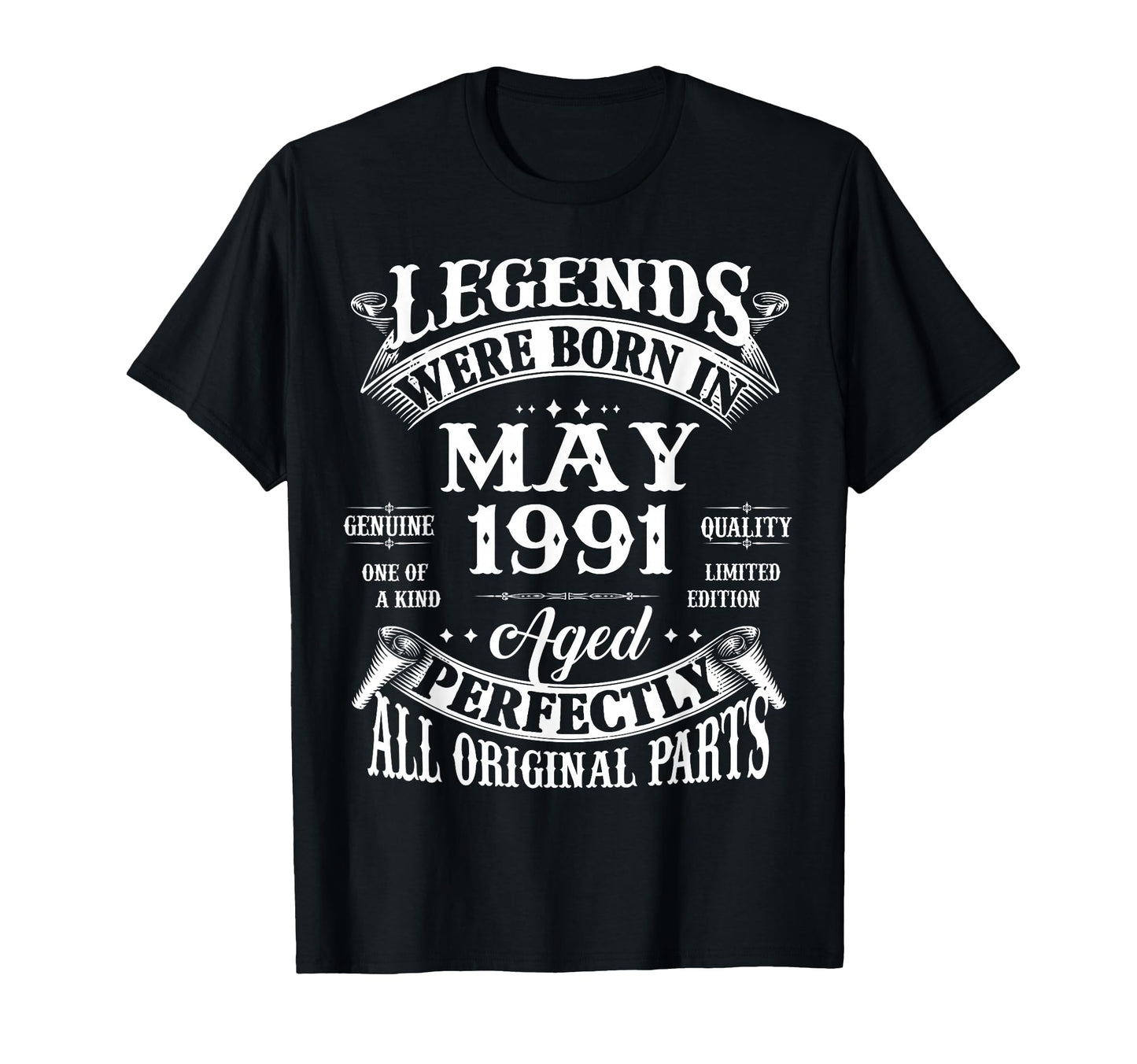 35Th Birthday Gift Legend Born May 1991 35 T-Shirt - Graphic Print Unisex - T-Shirt, Sweatshirt, Hoodie