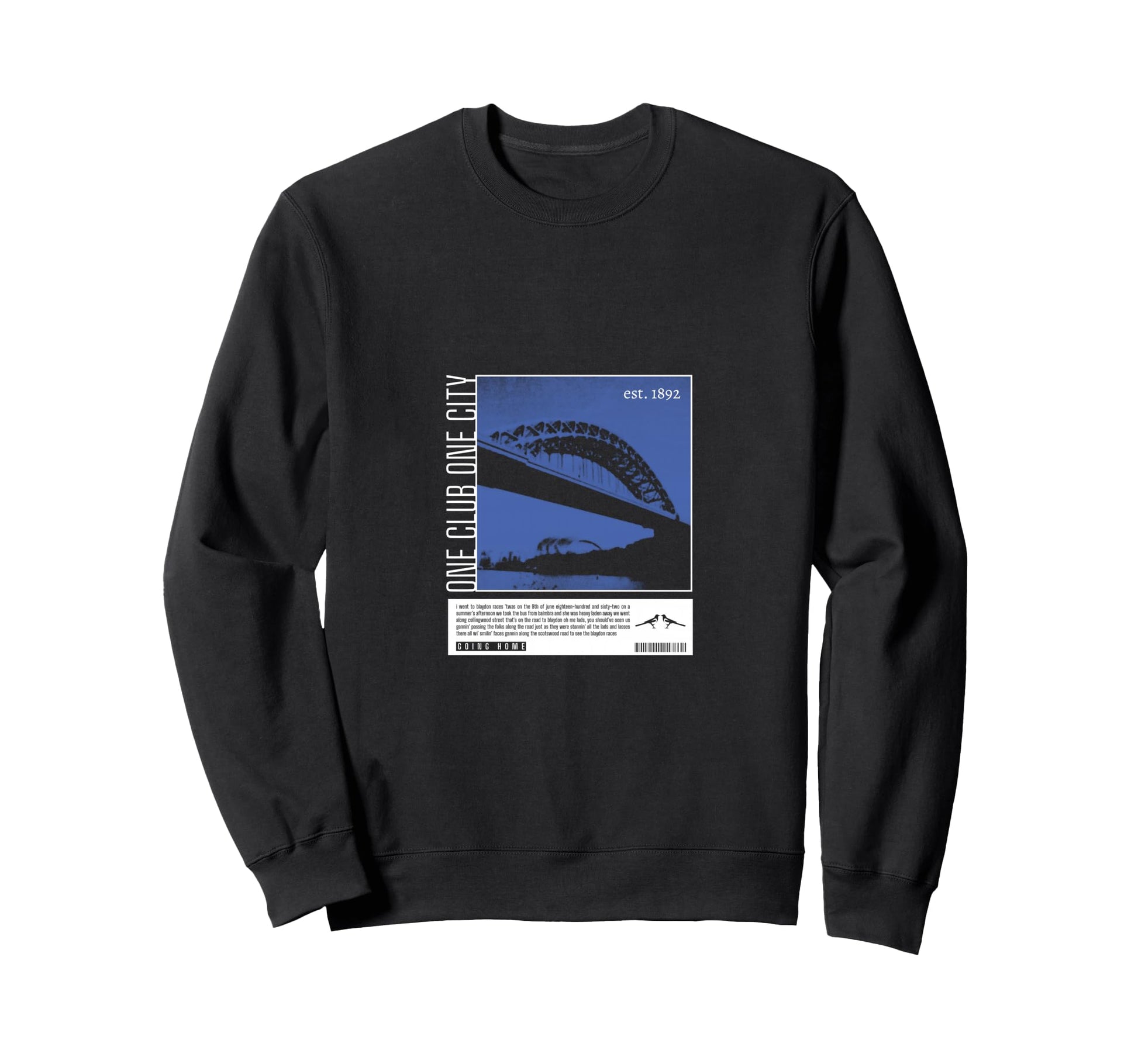 Newcastle United One Club One Sweatshirt - Custom Art Print for Adults - T-Shirt, Sweatshirt, Hoodie