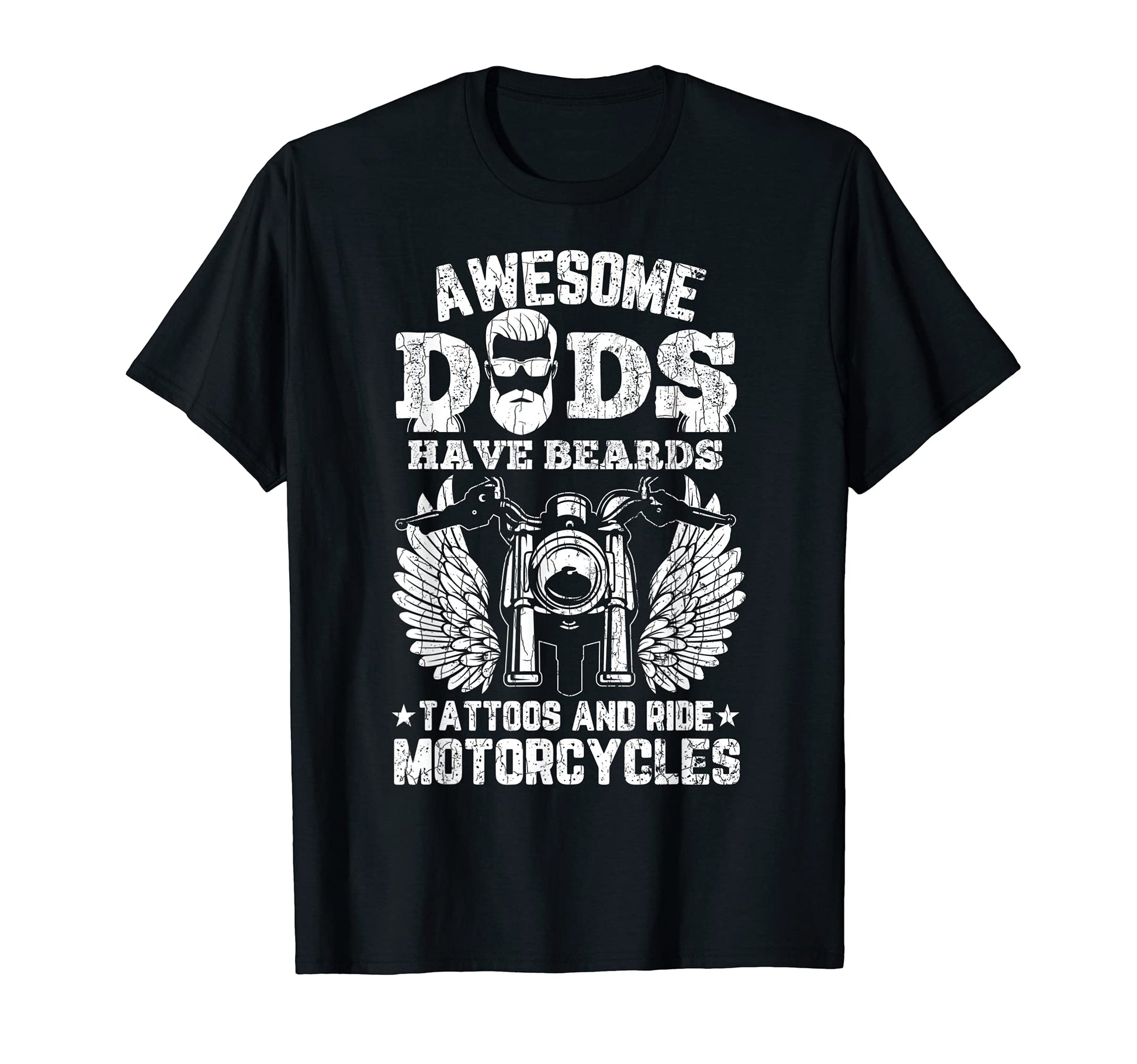 Awesome Dads Ride Motorcycles Funny T-Shirt - Custom Art Print for Adults - T-Shirt, Sweatshirt, Hoodie