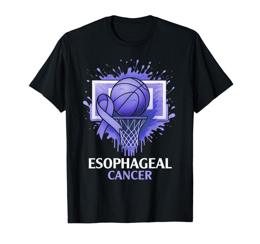 Basketball Esophageal Cancer Sweatshirt - Graphic Print Men Women - T-Shirt, Sweatshirt, Hoodie