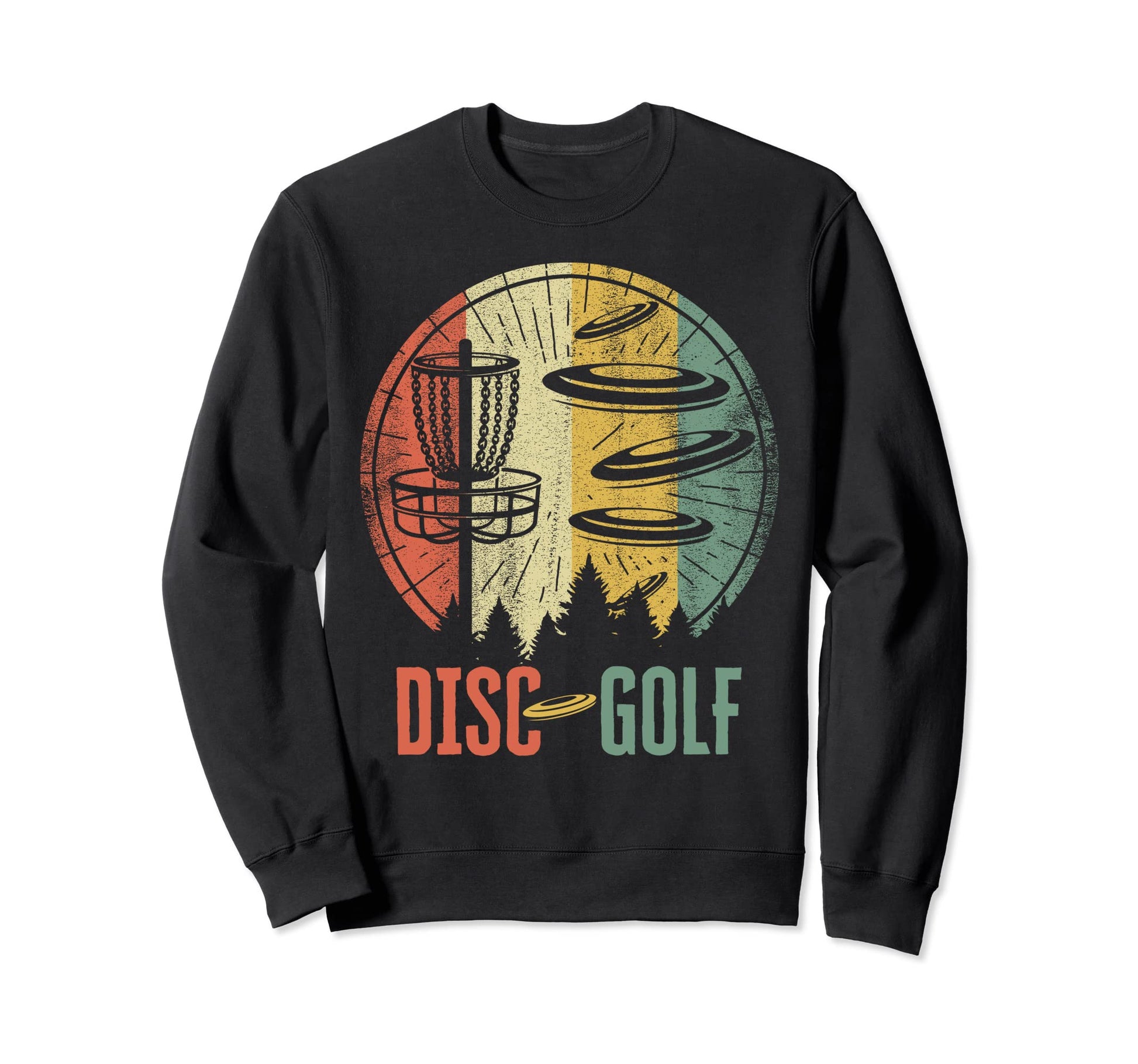 Disc Golf Funny Disc Golf Frisbee Sweatshirt - Graphic Print for Adults - T-Shirt, Sweatshirt, Hoodie