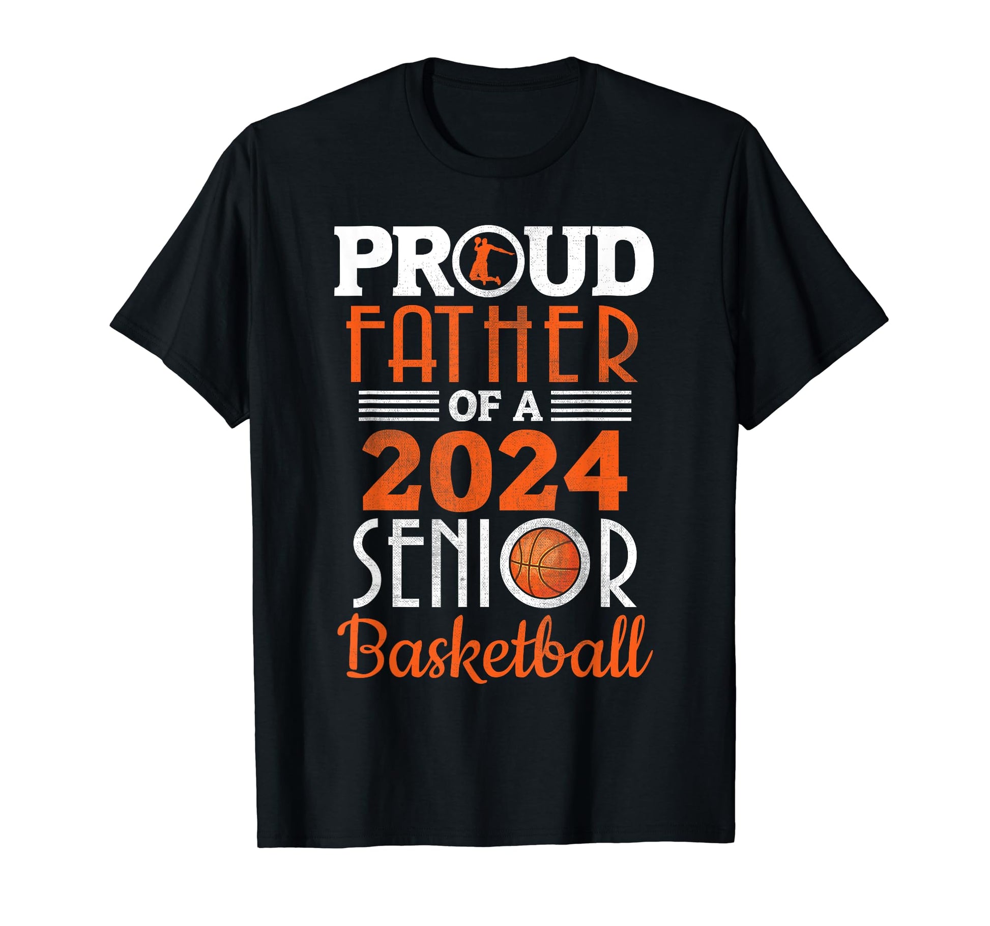 Proud Father 2024 Senior T-Shirt - Fun Novelty Design for Adults - T-Shirt, Sweatshirt, Hoodie