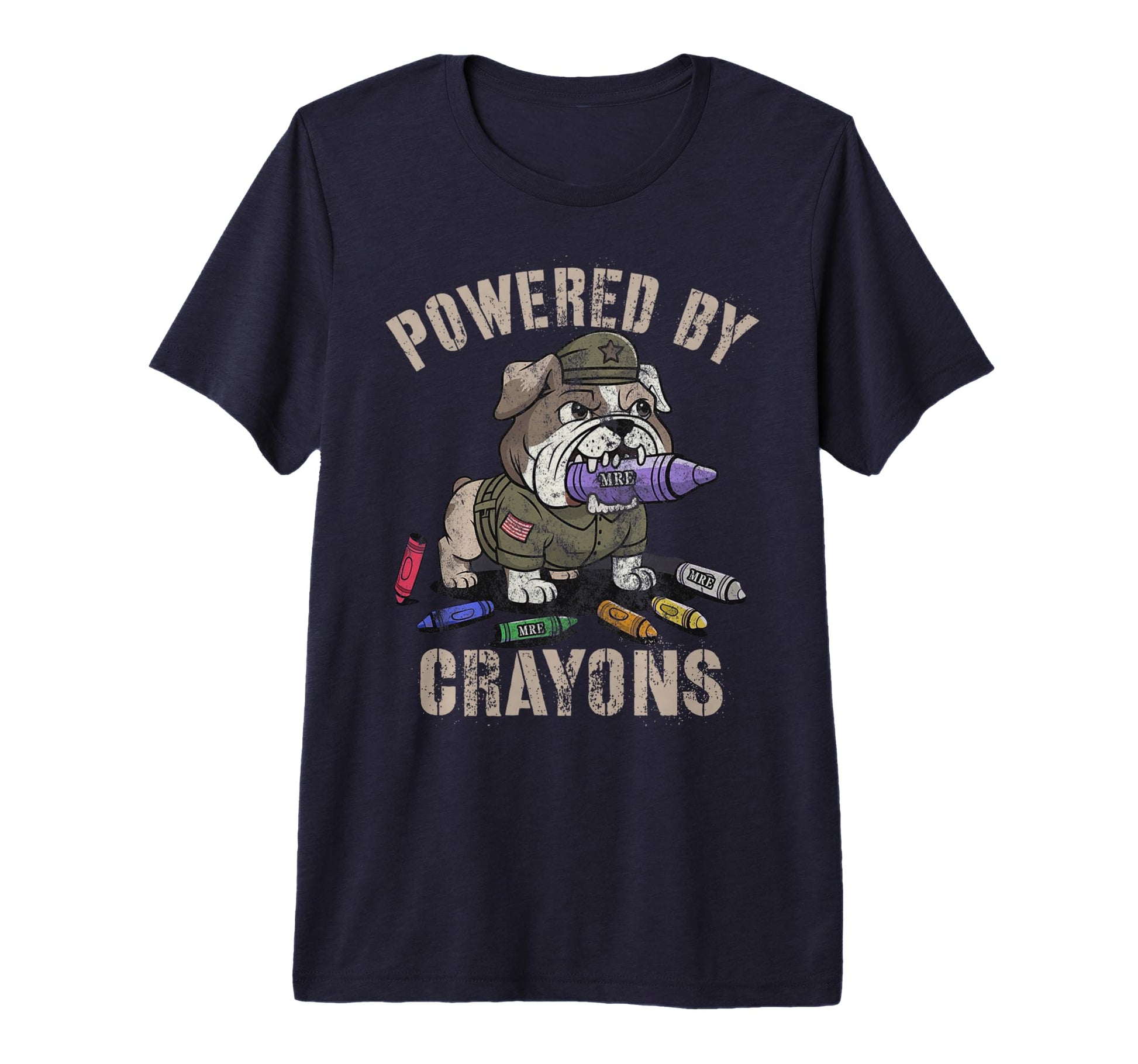 Kawaii Powered Crayons Armed Forces T-Shirt - Minimalist Print for Adults - T-Shirt, Sweatshirt, Hoodie