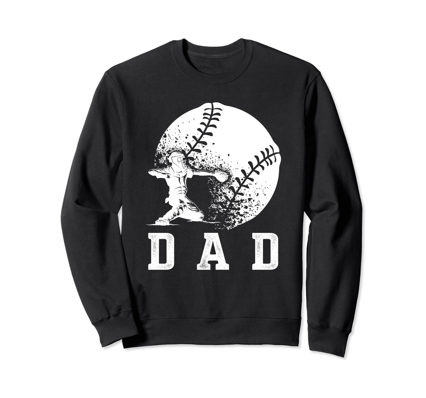 Baseball Dad Softball Daddy Sweatshirt - Aesthetic Graphic for Adults - T-Shirt, Sweatshirt, Hoodie