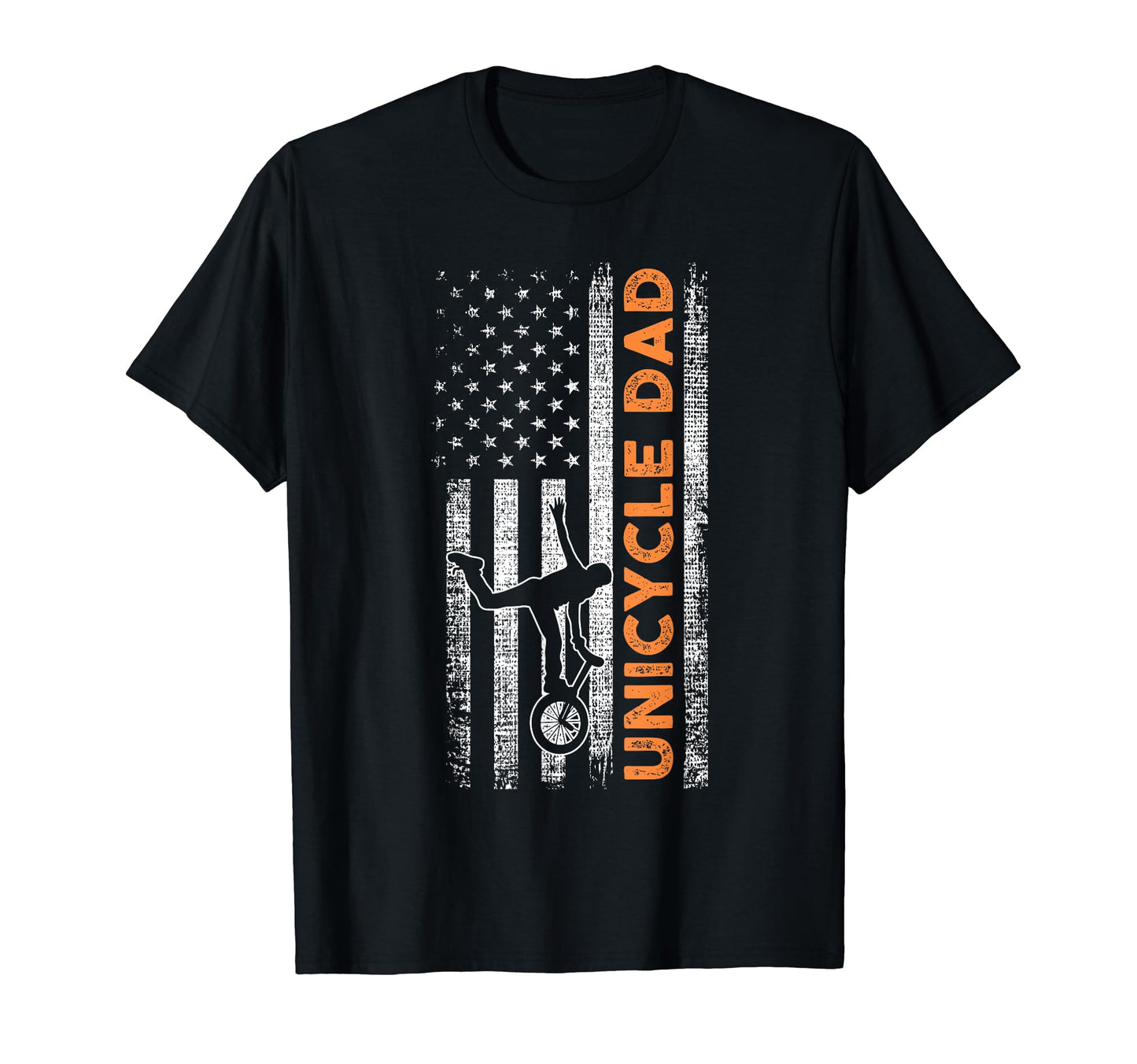 Biking Dad Father Unicycle Artificial T-Shirt - Novelty Apparel for Adults - T-Shirt, Sweatshirt, Hoodie