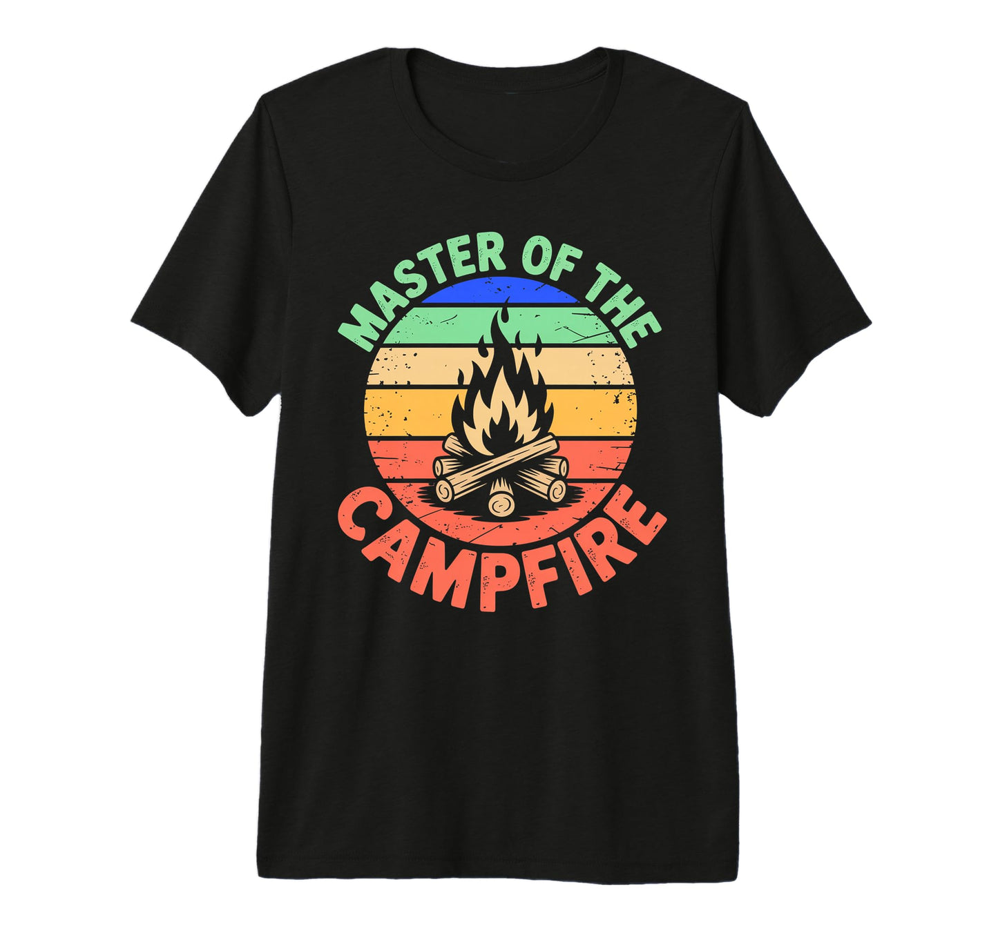 Master Campfire Dad Camping Gifts T-Shirt - Graphic Print for Adults - T-Shirt, Sweatshirt, Hoodie