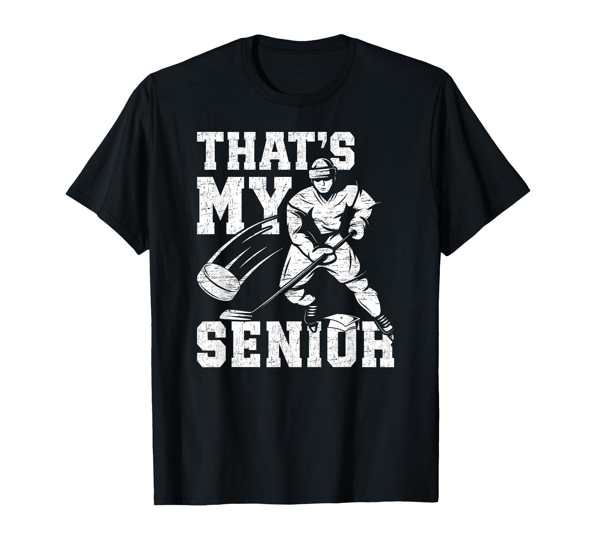 Proud Hockey Senior Dad Ice Hockey T-Shirt - Streetwear Style Unisex - T-Shirt, Sweatshirt, Hoodie