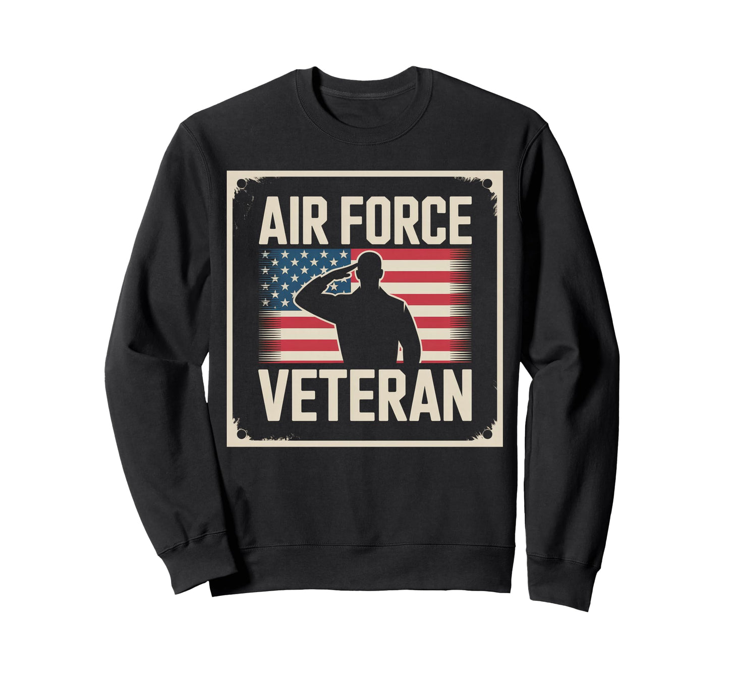 Air Force Veteran Us American Sweatshirt - Aesthetic Graphic for Adults - T-Shirt, Sweatshirt, Hoodie