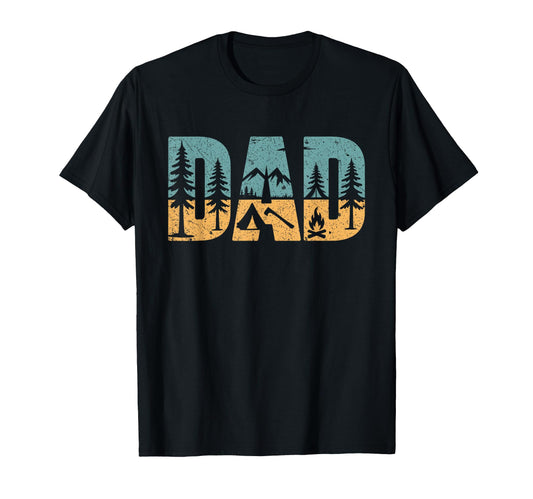 Camping Dad Bushcraft Outdoor Hiking T-Shirt - Trendy Graphic for Adults - T-Shirt, Sweatshirt, Hoodie