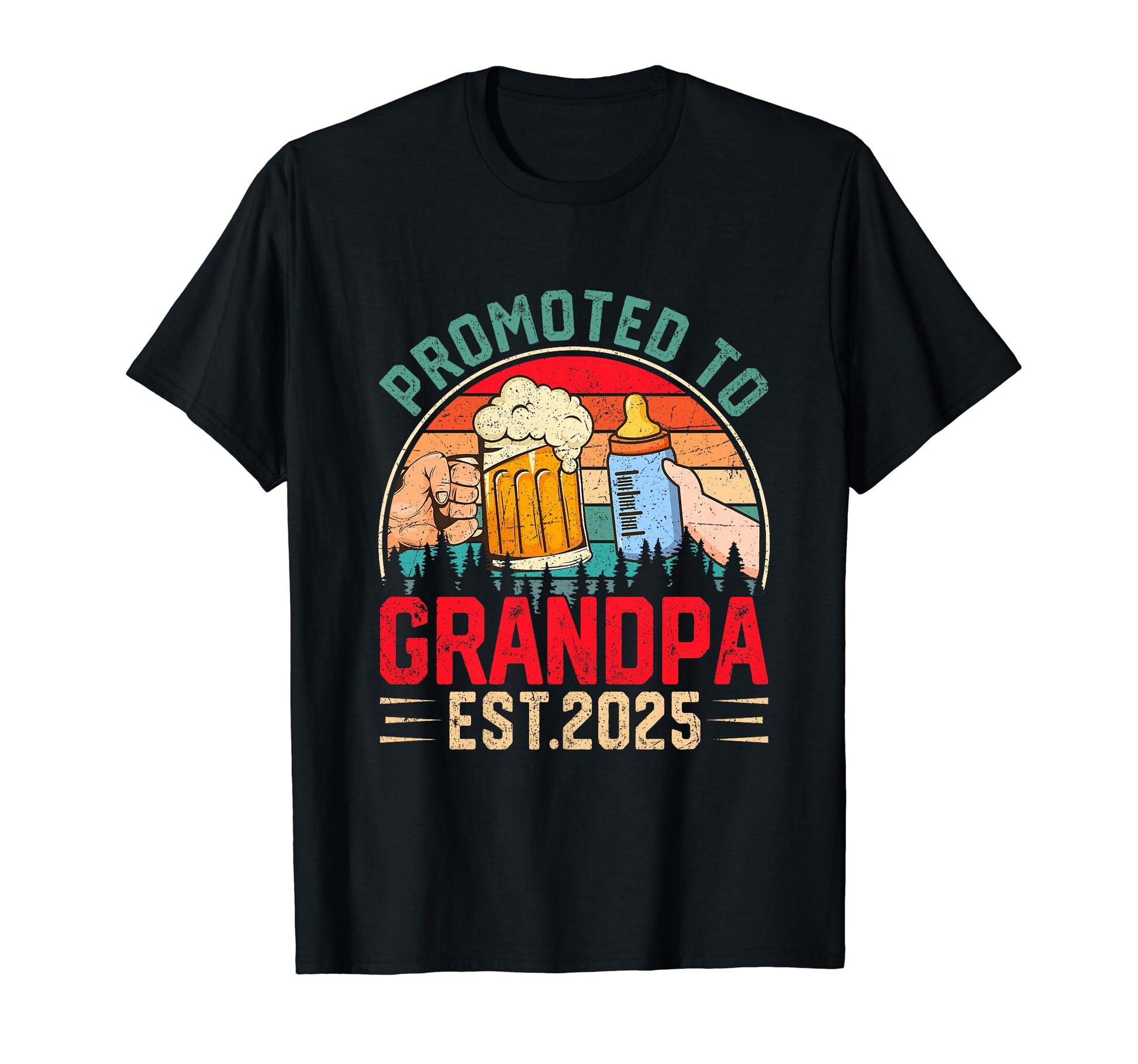 Grandpa To Be Promoted To Grandpa T-Shirt - Aesthetic Graphic Men Women - T-Shirt, Sweatshirt, Hoodie