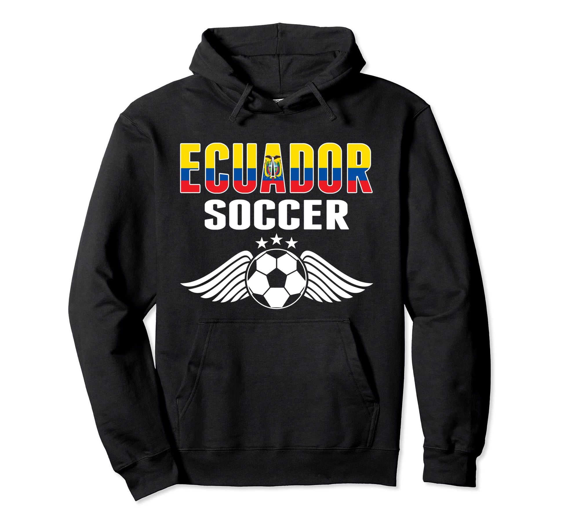 Ecuador Soccer Fans Jersey Ecuadorean Hoodie - Custom Art Print Men Women - T-Shirt, Sweatshirt, Hoodie