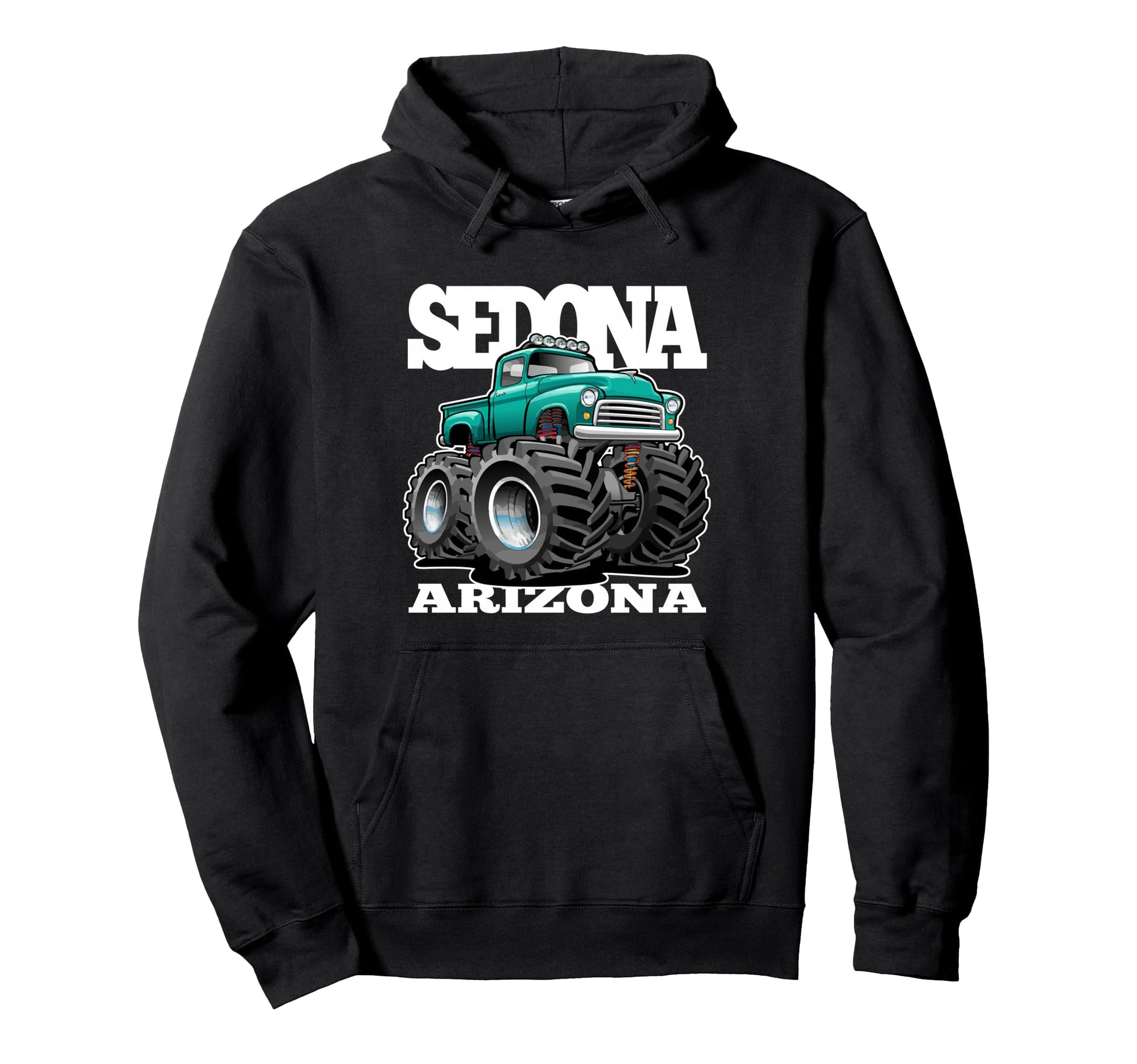 Sedona Arizona Offroad 4X4 Pick Up Truck Hoodie - Trendy Graphic Unisex - T-Shirt, Sweatshirt, Hoodie