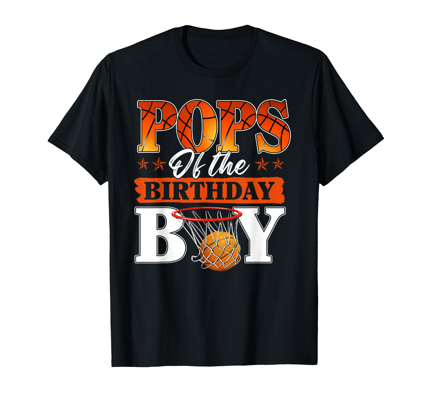 Basketball Pops Birthday Family T-Shirt - Minimalist Print for Adults - T-Shirt, Sweatshirt, Hoodie