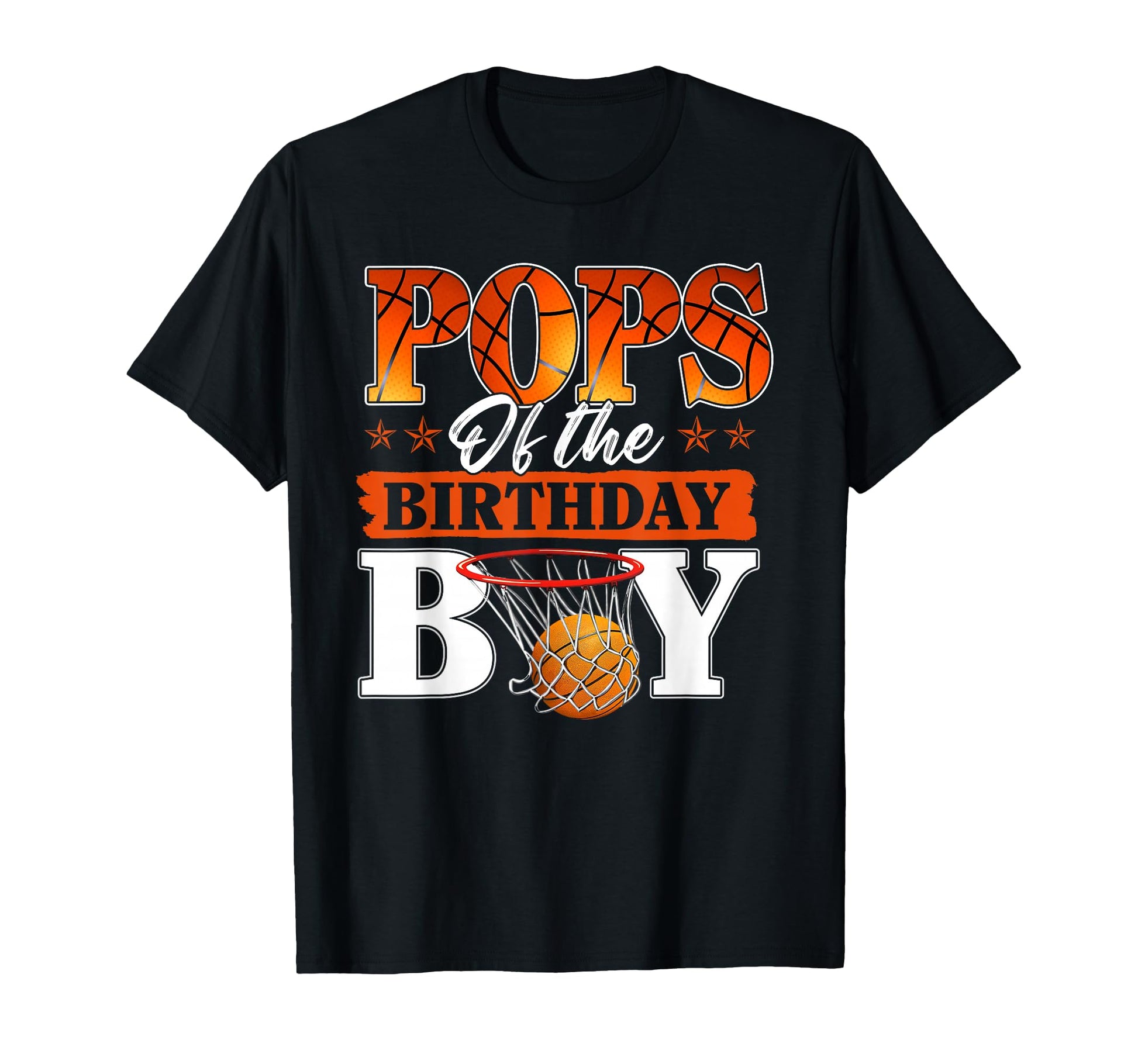 Basketball Pops Birthday Family T-Shirt - Minimalist Print for Adults - T-Shirt, Sweatshirt, Hoodie