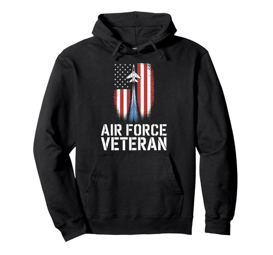 Air Force Veteran Us American Flag Dad Hoodie - Novelty Apparel Men Women - T-Shirt, Sweatshirt, Hoodie