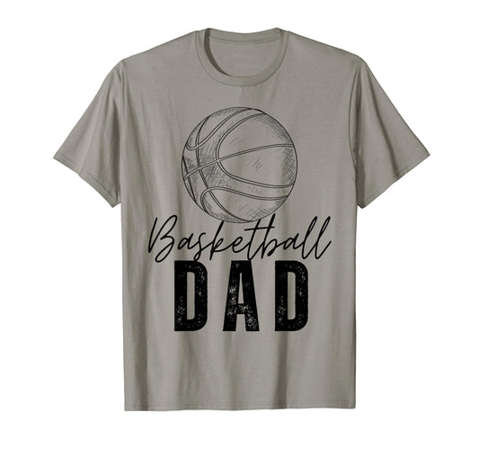 Basketball Dad Family Matching T-Shirt - Casual Everyday Wear for Adults - T-Shirt, Sweatshirt, Hoodie
