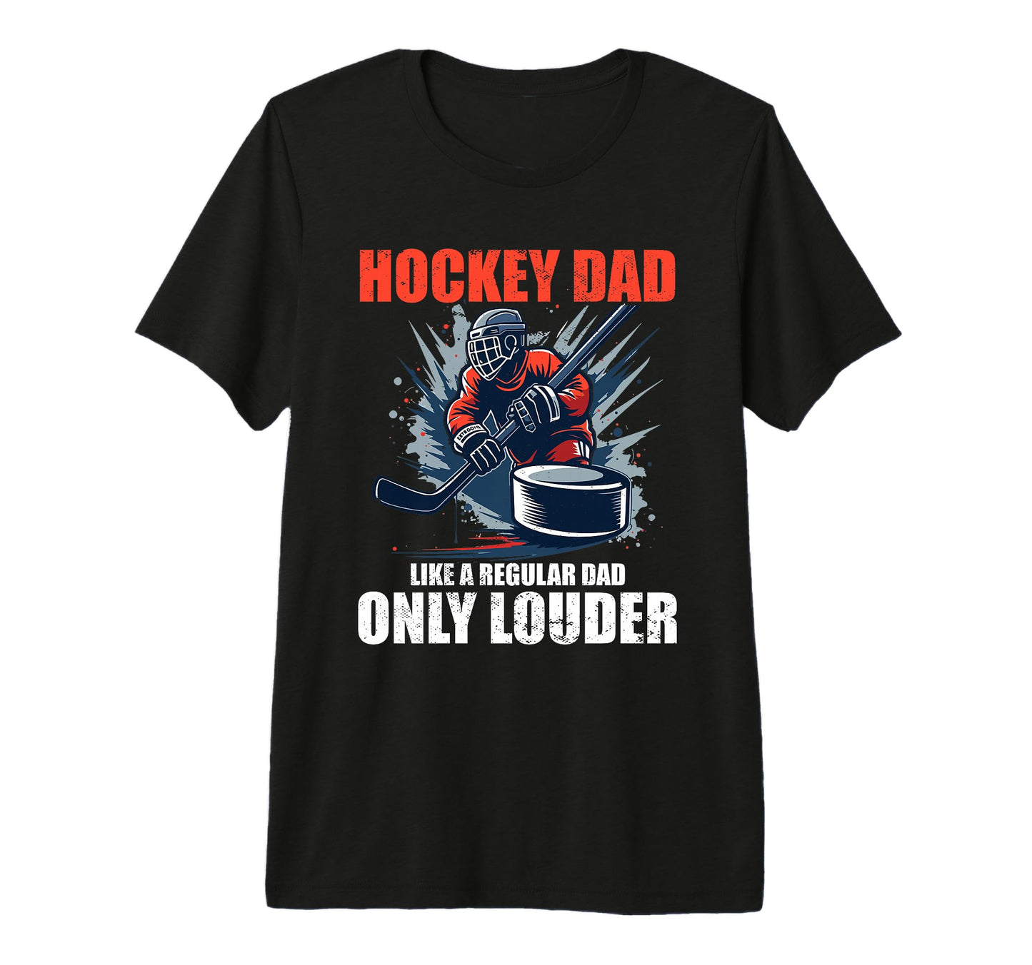Ice Hockey Dad Tri Blend T-Shirt - Casual Everyday Wear for Adults - T-Shirt, Sweatshirt, Hoodie