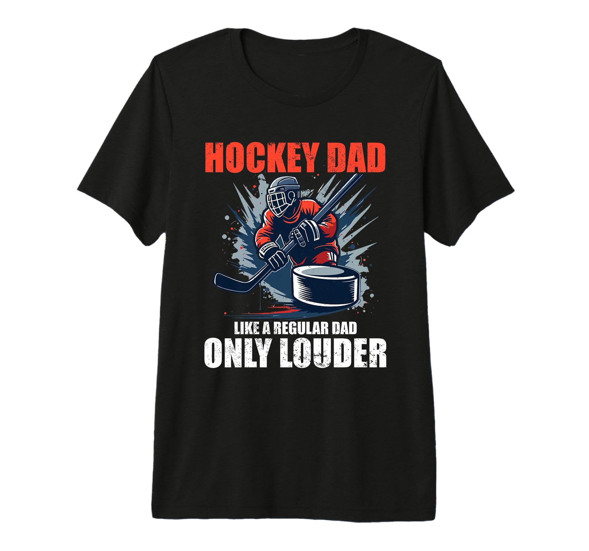 Ice Hockey Dad Tri Blend T-Shirt - Casual Everyday Wear for Adults - T-Shirt, Sweatshirt, Hoodie
