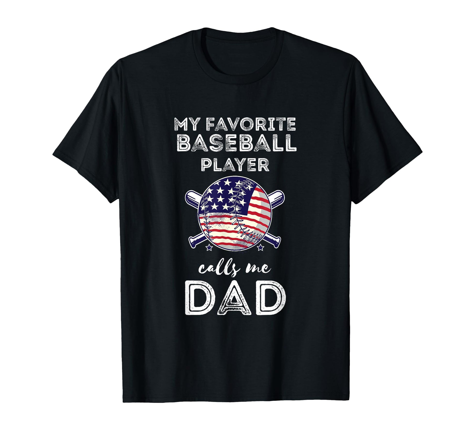 American Baseball Player Dad Usa Team T-Shirt - Novelty Apparel Unisex - T-Shirt, Sweatshirt, Hoodie