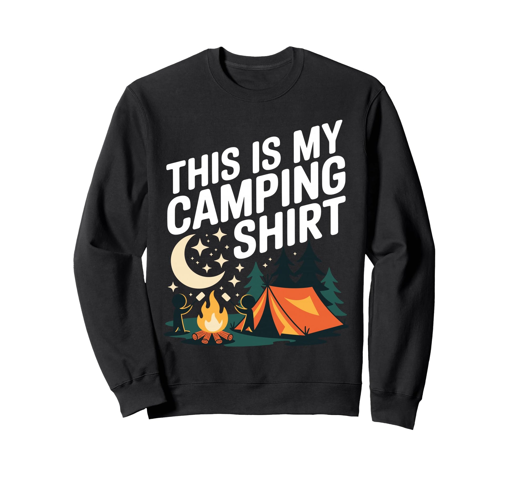 Camping Art Campfire Rv Camping Sweatshirt - Streetwear Style for Adults - T-Shirt, Sweatshirt, Hoodie