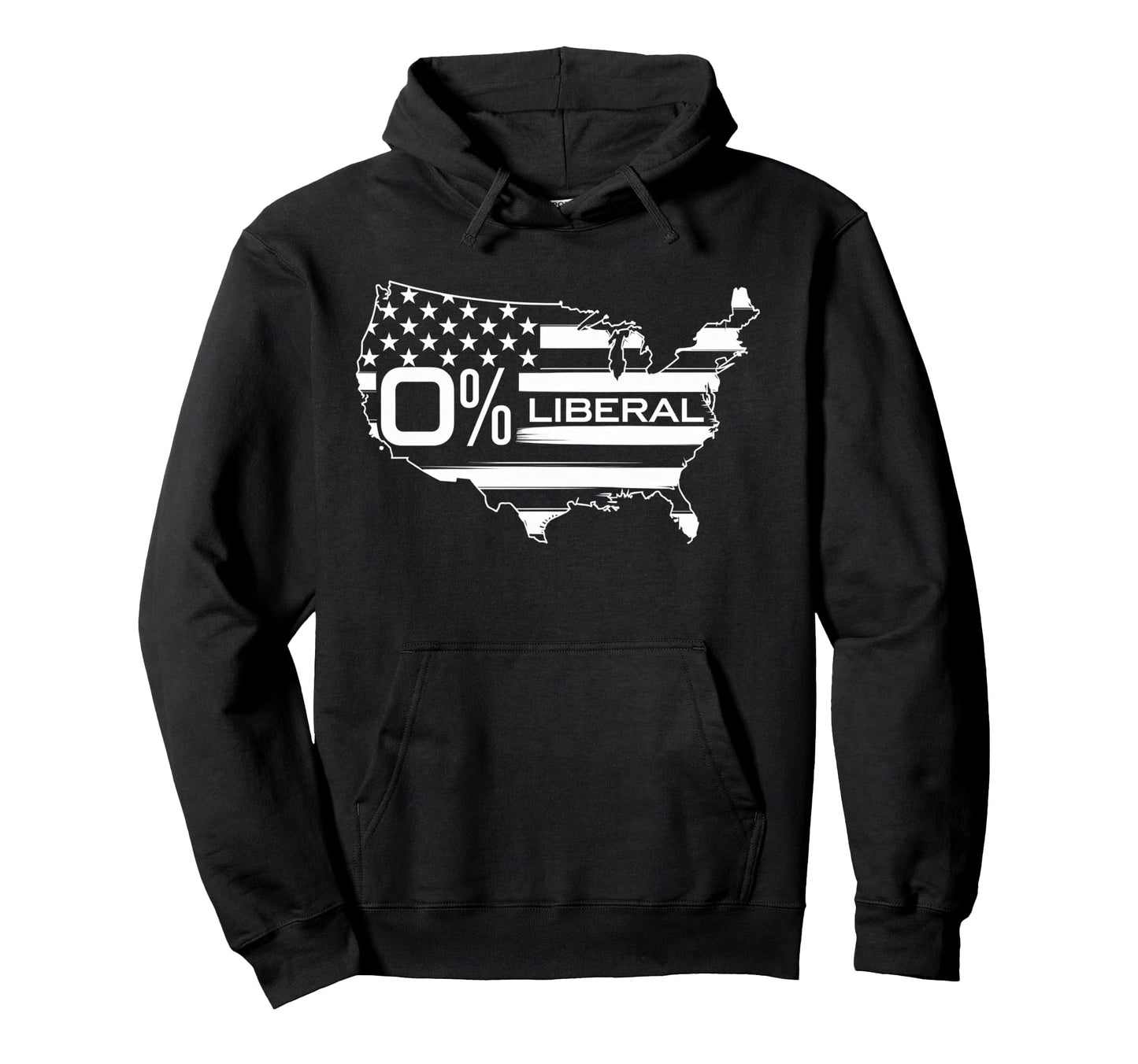 0 Liberal Zero Percent Anti Liberal Hoodie - Aesthetic Graphic for Adults - T-Shirt, Sweatshirt, Hoodie