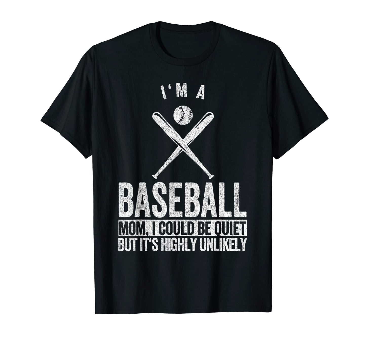 Funny Baseball Mom Ball Mom Baseball T-Shirt - Custom Art Print Unisex - T-Shirt, Sweatshirt, Hoodie