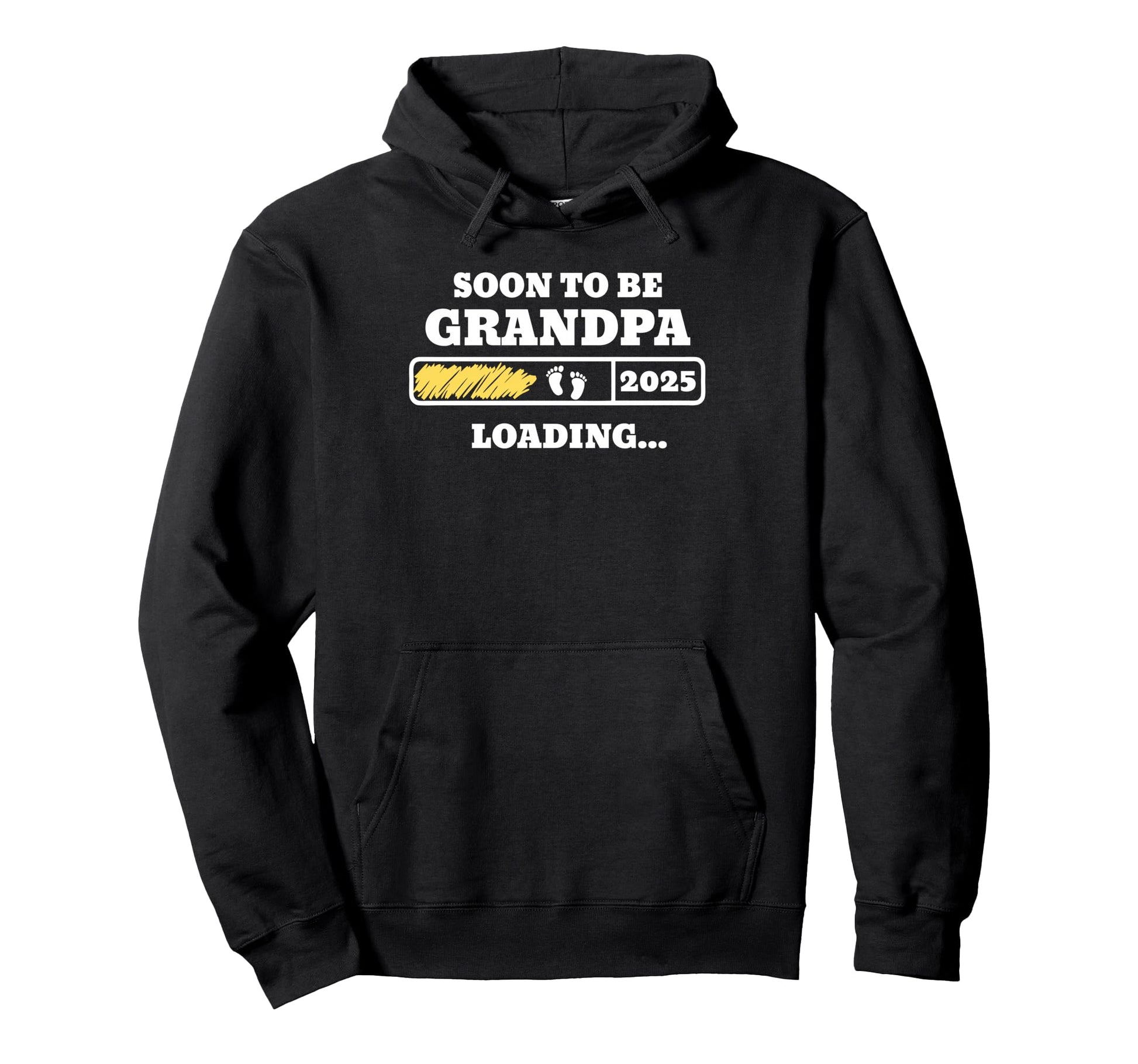 Soon To Be Grandpa 2025 Loading Promoted Hoodie - Trendy Graphic Men Women - T-Shirt, Sweatshirt, Hoodie