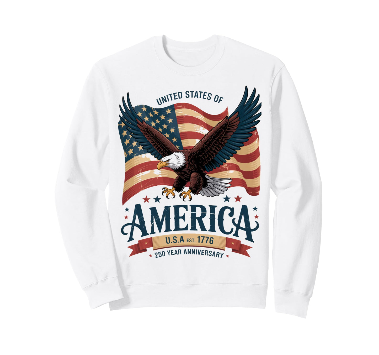 250Th Anniversary American History Usa Sweatshirt - Trendy Graphic Unisex - T-Shirt, Sweatshirt, Hoodie