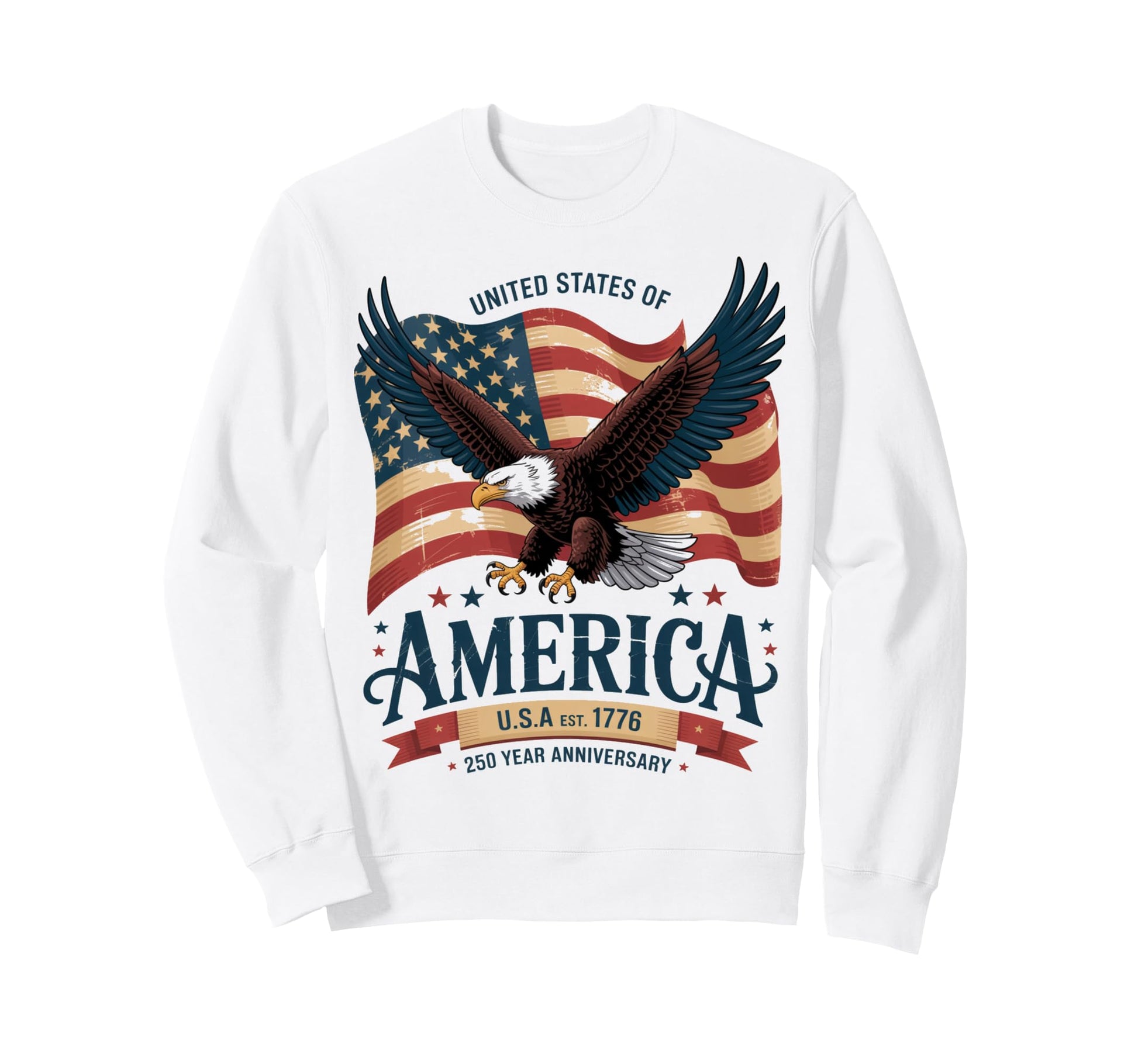250Th Anniversary American History Usa Sweatshirt - Trendy Graphic Unisex - T-Shirt, Sweatshirt, Hoodie