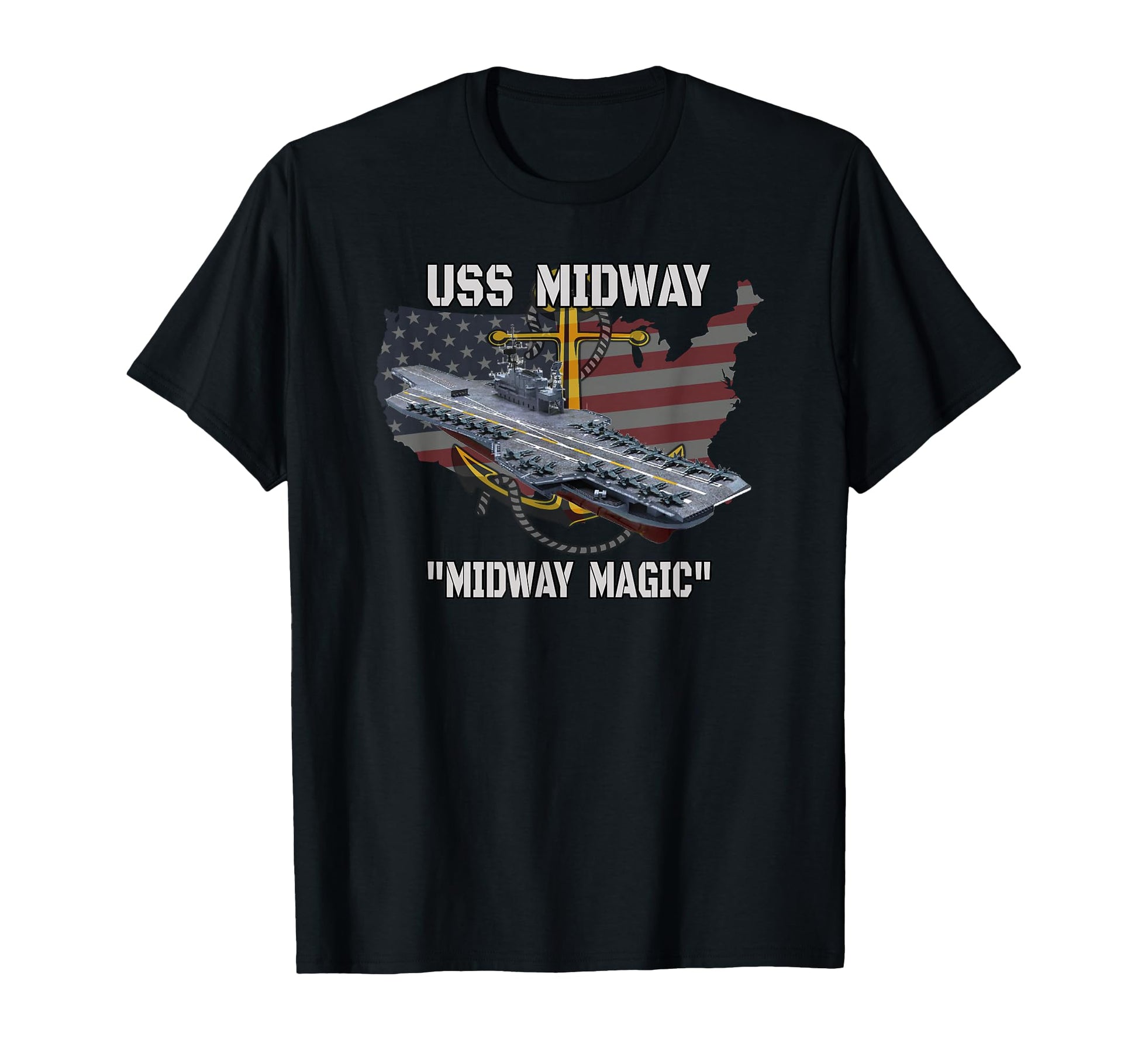 Aircraft Carrier Uss Midway Cva 41 Cvb T-Shirt - Aesthetic Graphic Unisex - T-Shirt, Sweatshirt, Hoodie