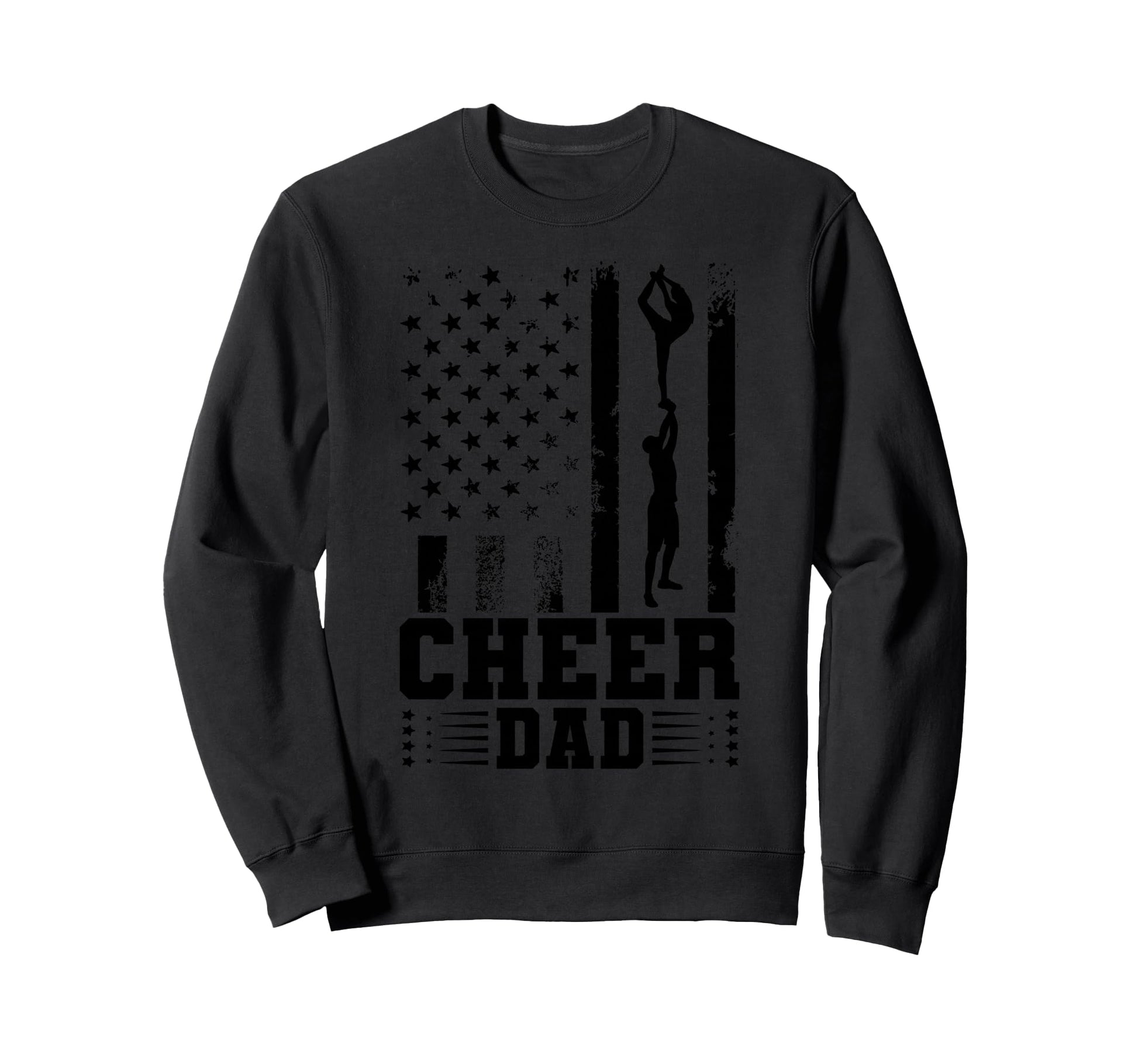 Cheer Dad Cheerleading Sweatshirt - Casual Everyday Wear Men Women - T-Shirt, Sweatshirt, Hoodie