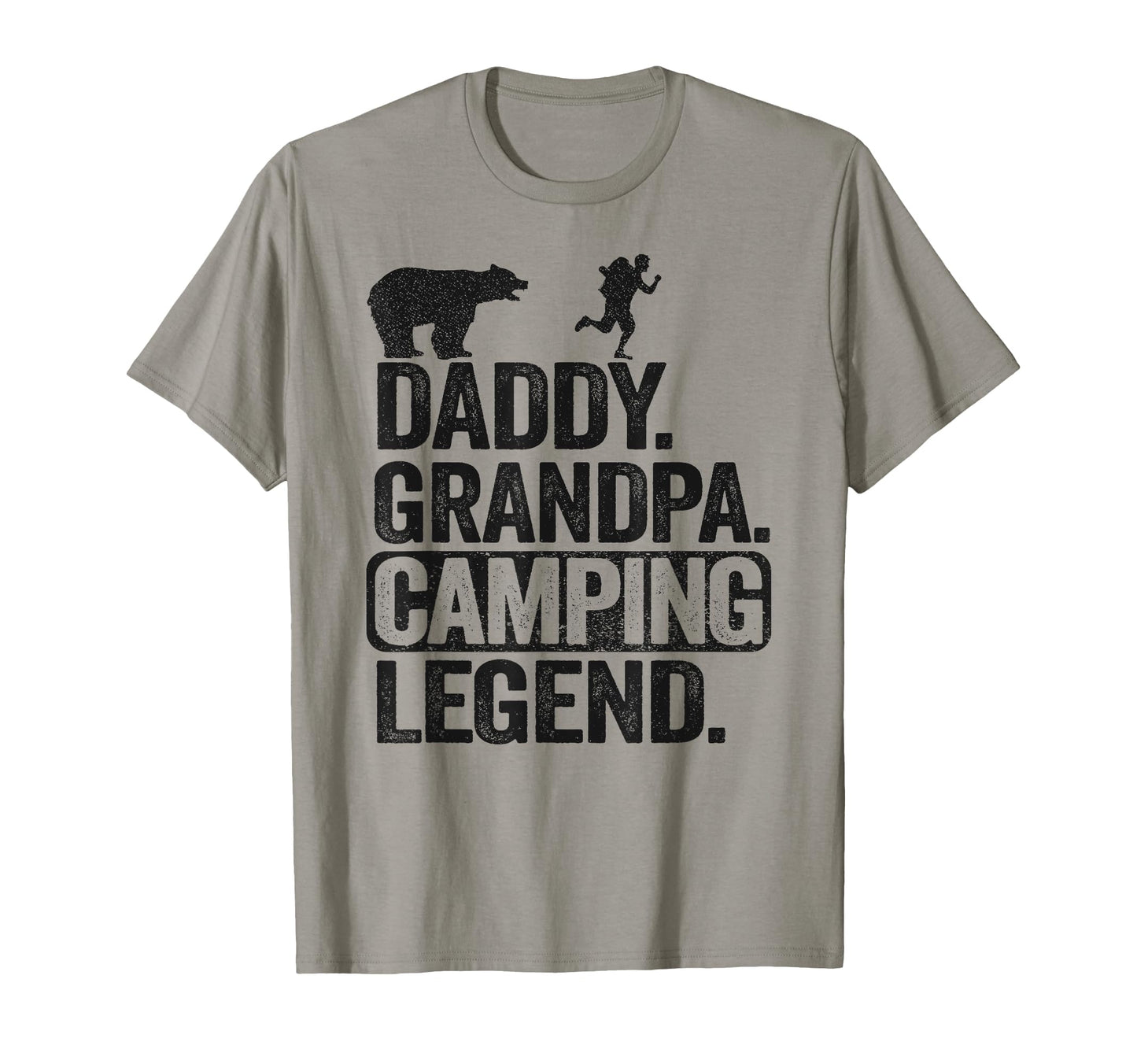Daddy Grandpa Camping Legend Rv Camper T-Shirt - Custom Art Print Unisex - T-Shirt, Sweatshirt, Hoodie
