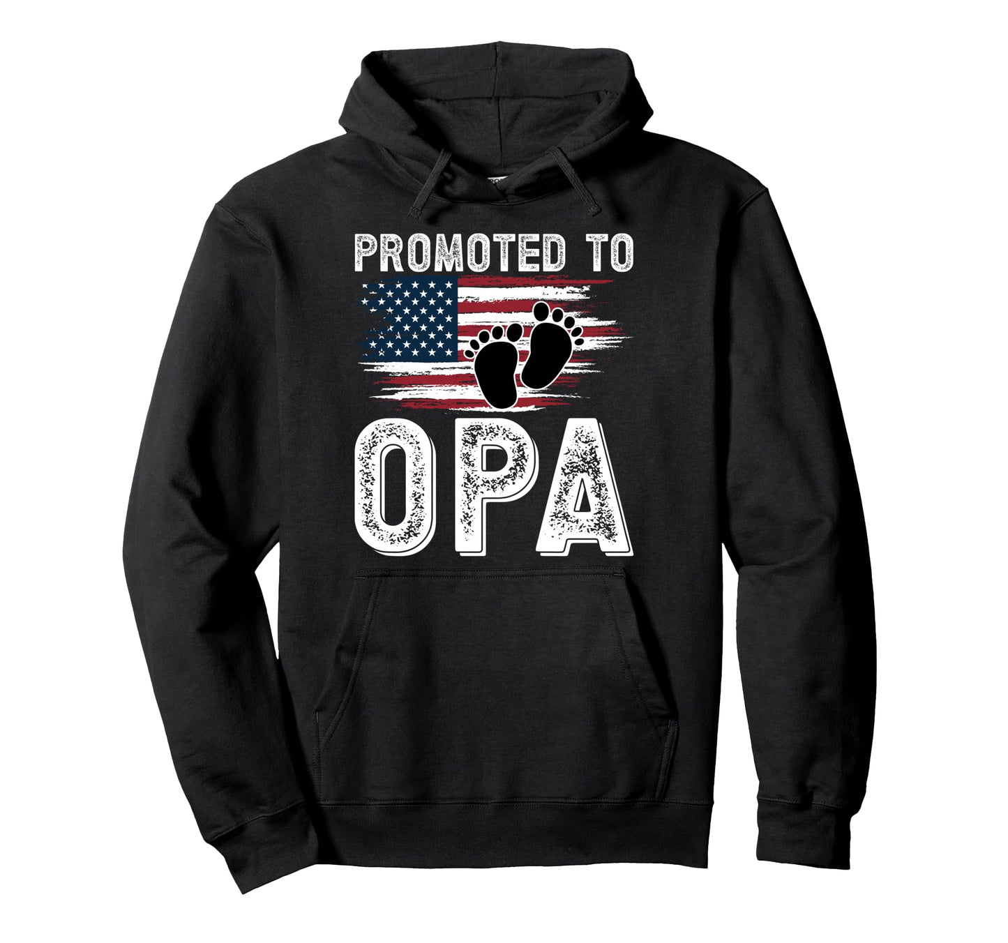 Promoted To Opa Future Opa Grandpa Hoodie - Minimalist Print Men Women - T-Shirt, Sweatshirt, Hoodie