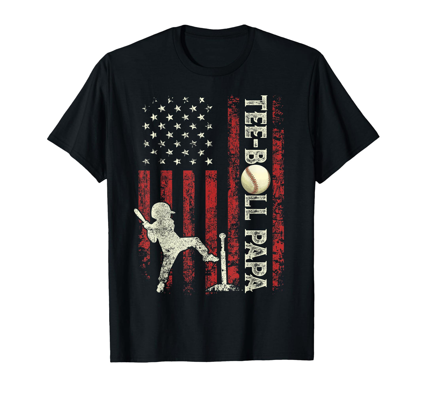 Ball Papa Us Flag Gifts Dad Patriotic T-Shirt - Fun Novelty Design Unisex - T-Shirt, Sweatshirt, Hoodie