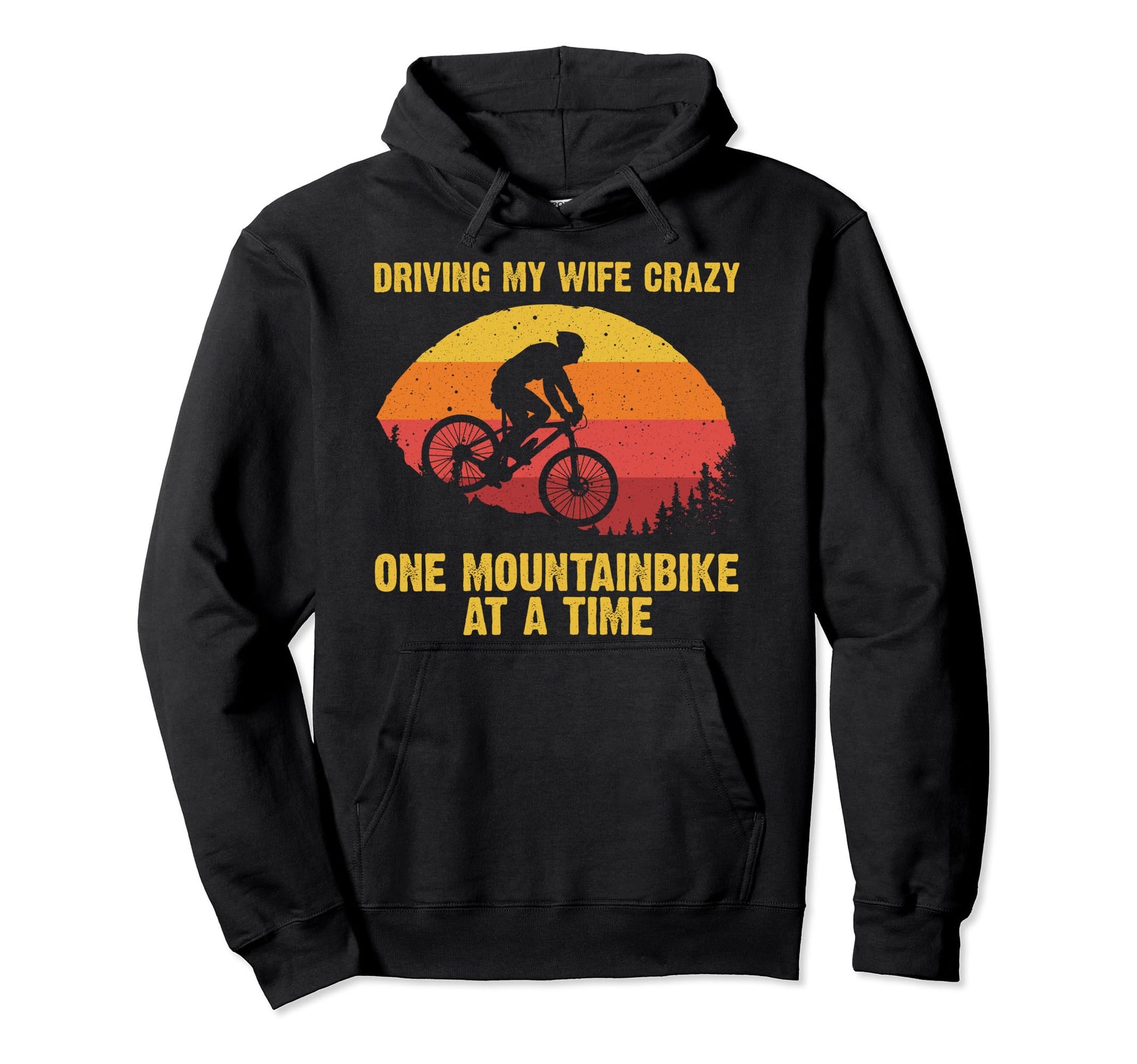 Mountain Biking Dad Biker Mtb Bicycle Hoodie - Trendy Graphic for Adults - T-Shirt, Sweatshirt, Hoodie