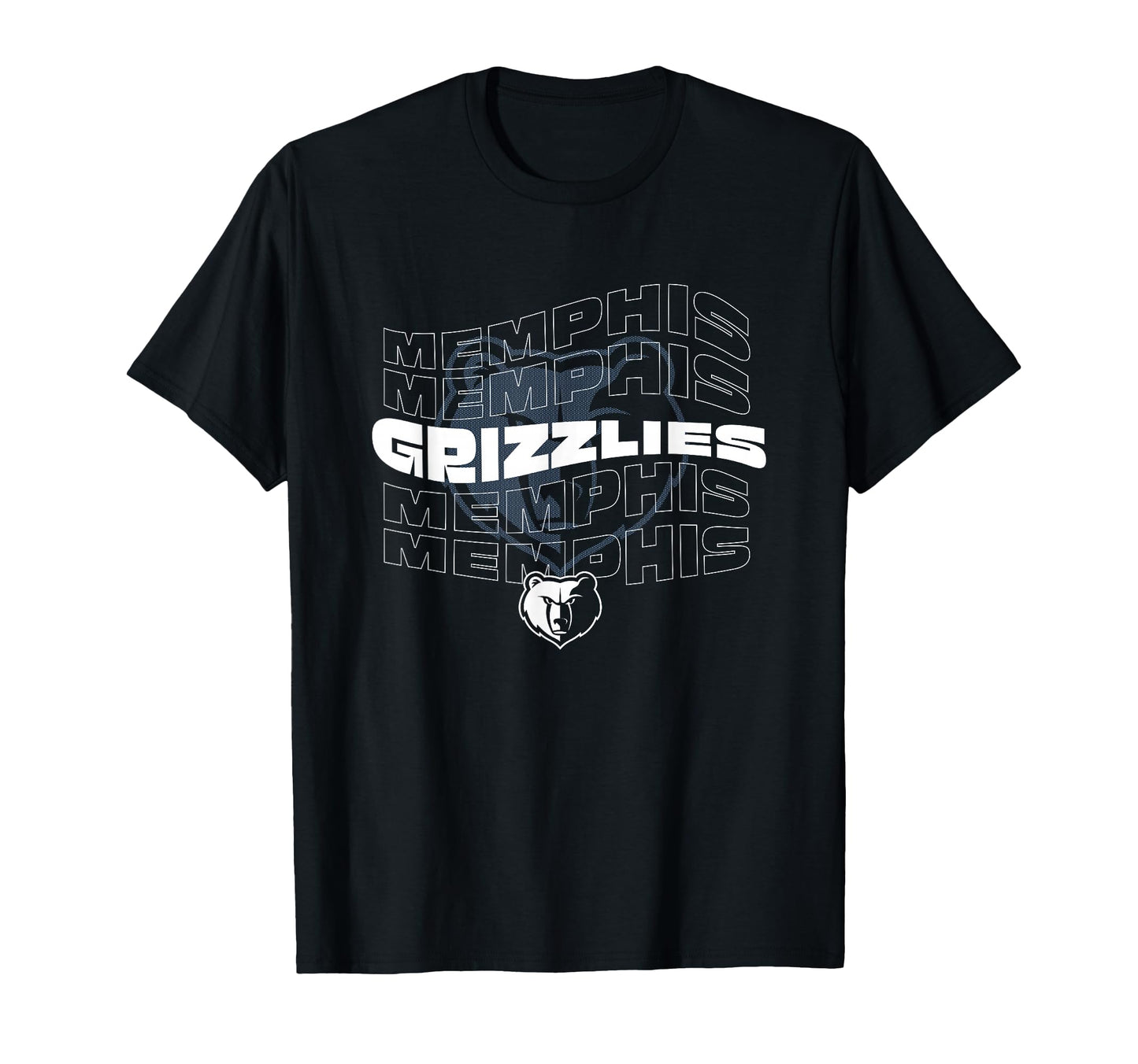 Nba Memphis Grizzlies Wave Outline Team T-Shirt - Trendy Graphic Unisex - T-Shirt, Sweatshirt, Hoodie