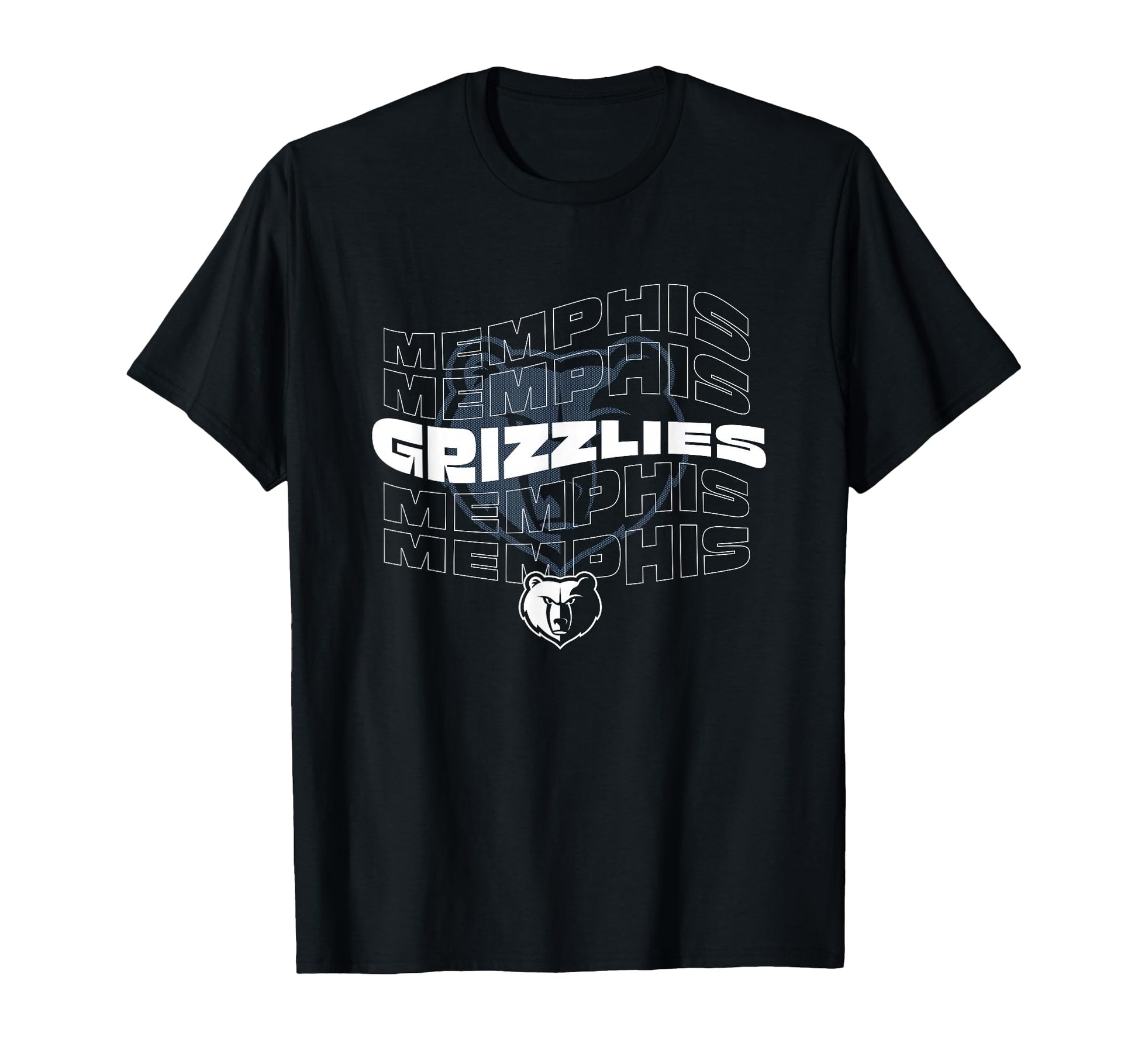 Nba Memphis Grizzlies Wave Outline Team T-Shirt - Trendy Graphic Unisex - T-Shirt, Sweatshirt, Hoodie