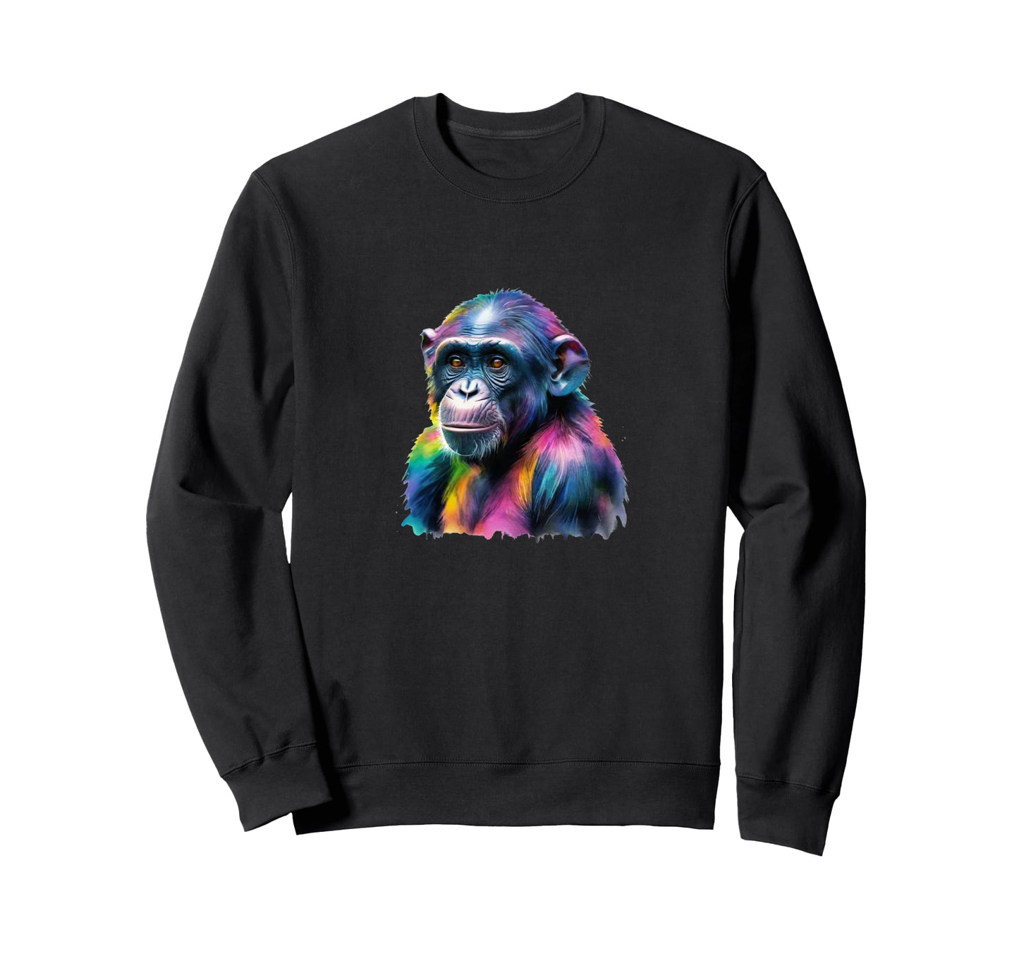Monkey Chimpanzee Pop Art Monkey Sweatshirt - Trendy Graphic Men Women - T-Shirt, Sweatshirt, Hoodie