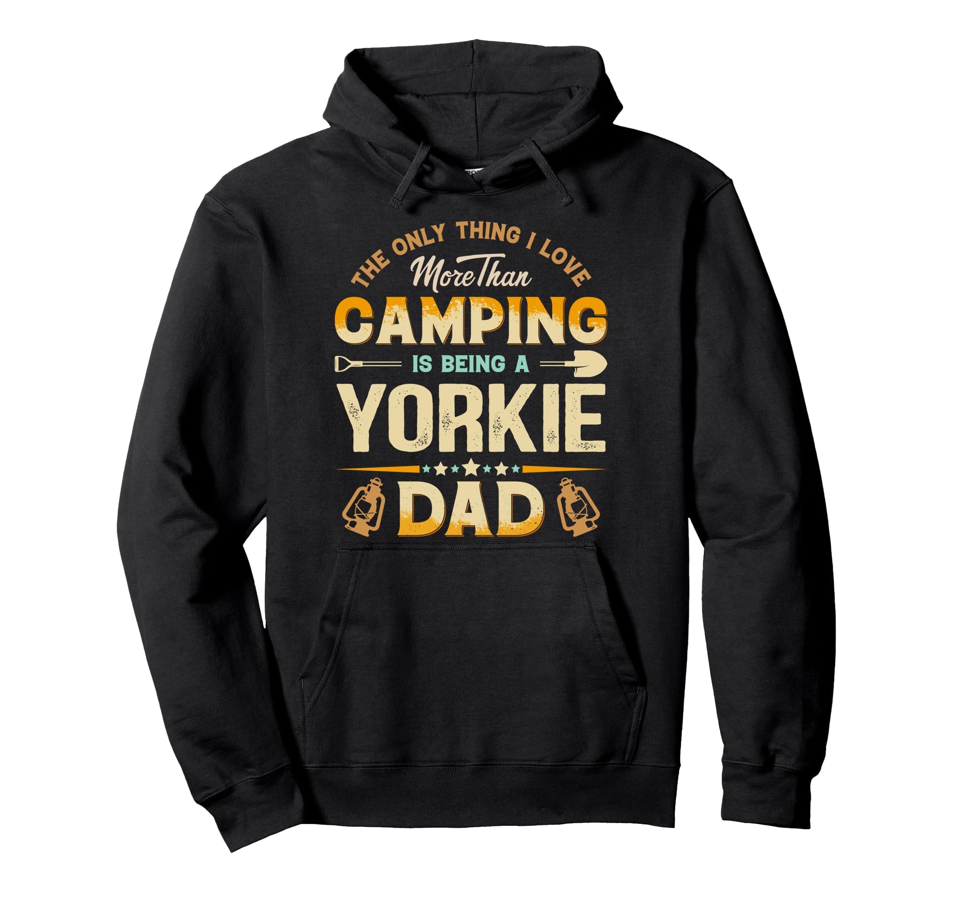 Funny Camping Fathers Day Yorkie Dad Hoodie - Streetwear Style Men Women - T-Shirt, Sweatshirt, Hoodie
