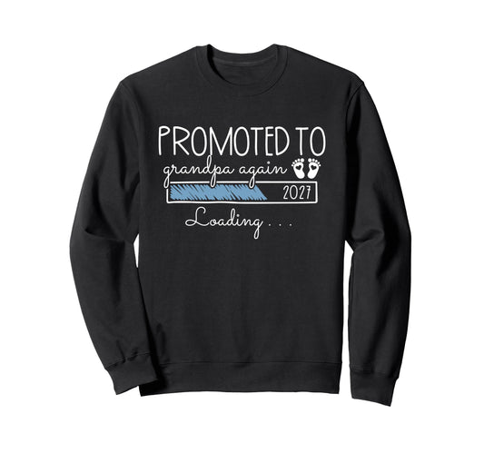 2Nd Time Grandpa Announcement Sweatshirt - Custom Art Print for Adults - T-Shirt, Sweatshirt, Hoodie