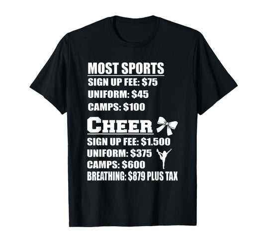 Cheer Cheerleader Camp Mom Dad T-Shirt - Novelty Apparel Men Women - T-Shirt, Sweatshirt, Hoodie