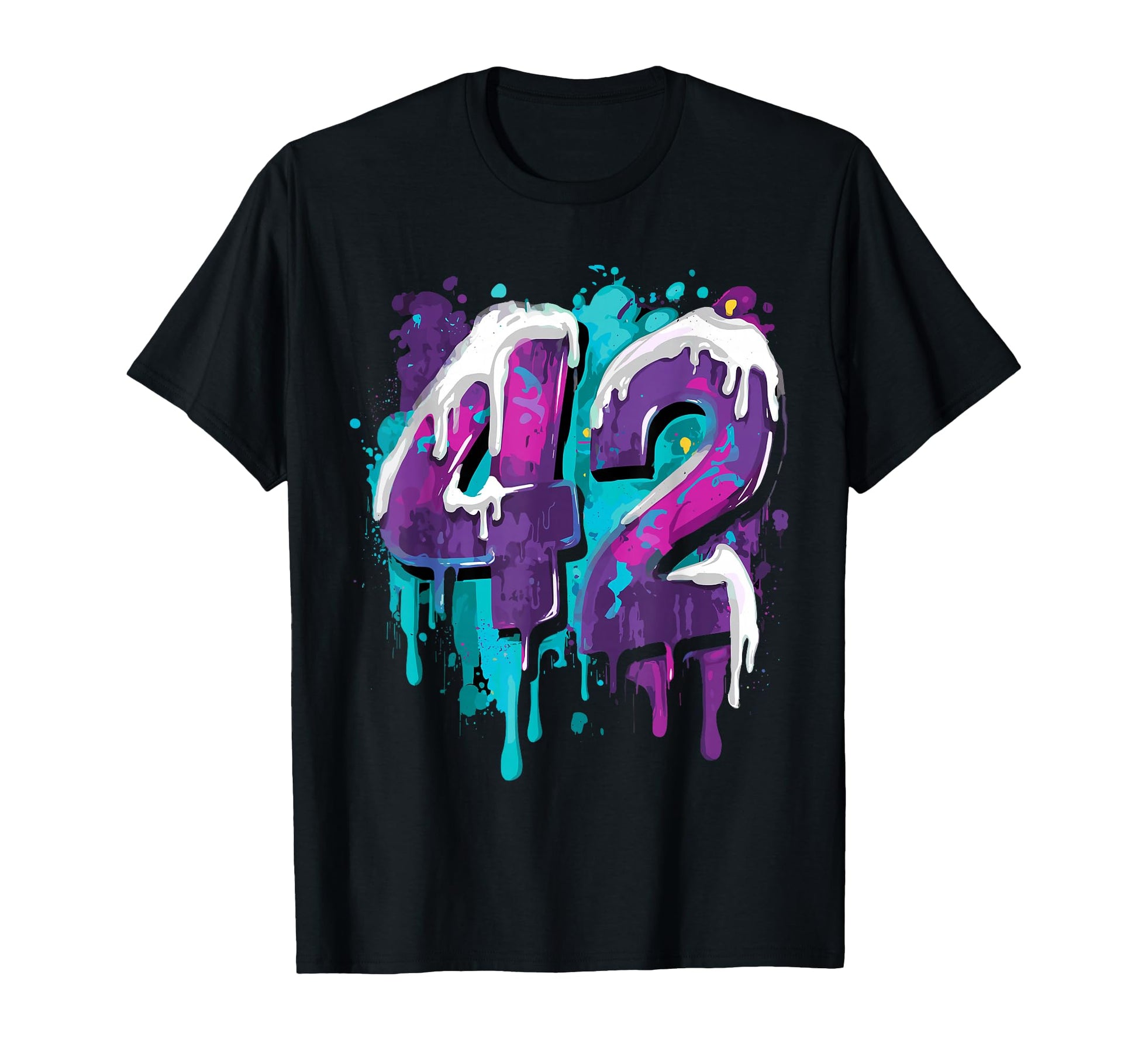 Baseball 42 Number T-Shirt - Novelty Apparel for Adults - T-Shirt, Sweatshirt, Hoodie