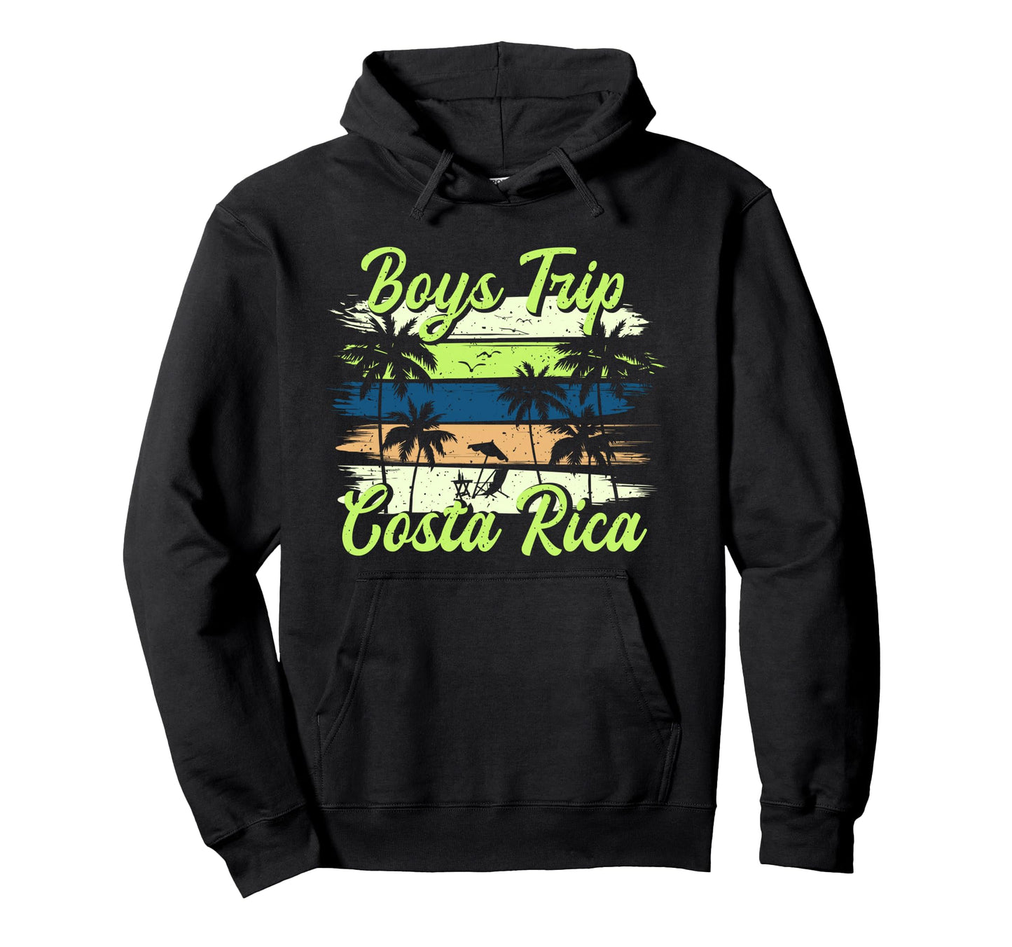 Costa Rica Guys Trip Matching Hoodie - Fun Novelty Design for Adults - T-Shirt, Sweatshirt, Hoodie