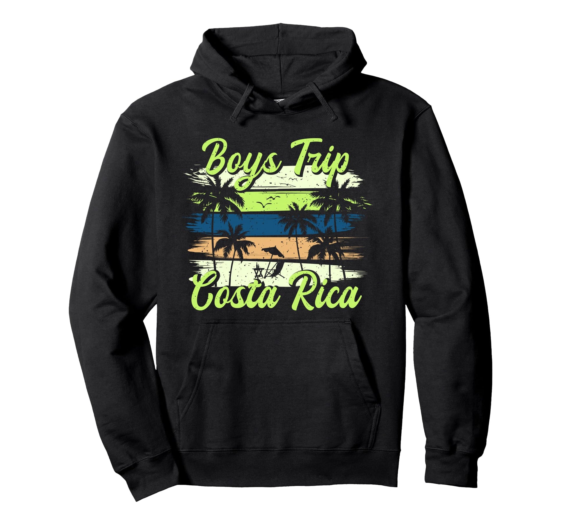 Costa Rica Guys Trip Matching Hoodie - Fun Novelty Design for Adults - T-Shirt, Sweatshirt, Hoodie