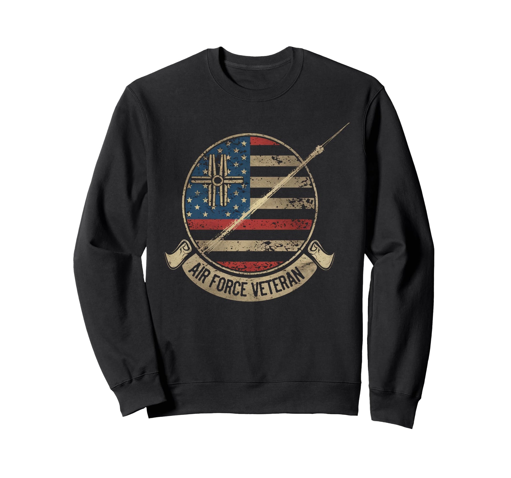 Air Force Veteran Us American Sweatshirt - Casual Everyday Wear Men Women - T-Shirt, Sweatshirt, Hoodie