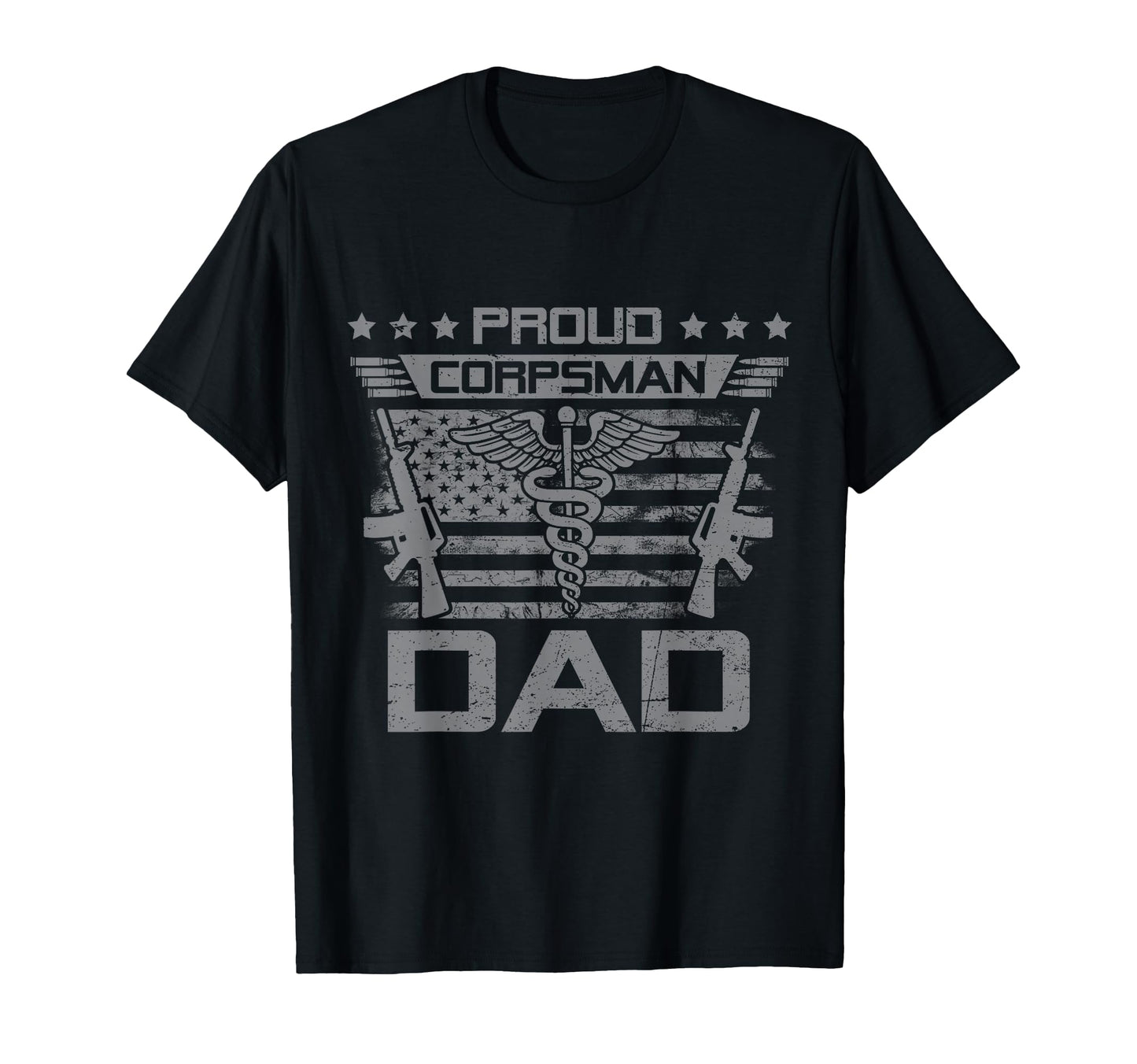 Proud Corpsman Dad Flag Usa Family Matching T-Shirt - Graphic Print Unisex - T-Shirt, Sweatshirt, Hoodie