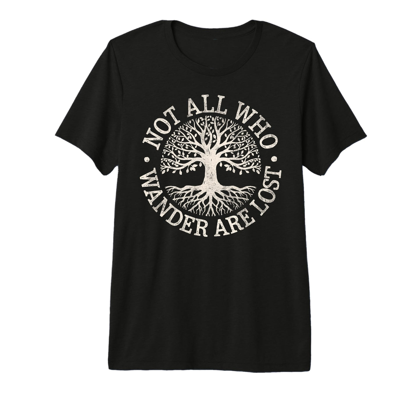 Not All Who Wander Lost Camping T-Shirt - Novelty Apparel for Adults - T-Shirt, Sweatshirt, Hoodie