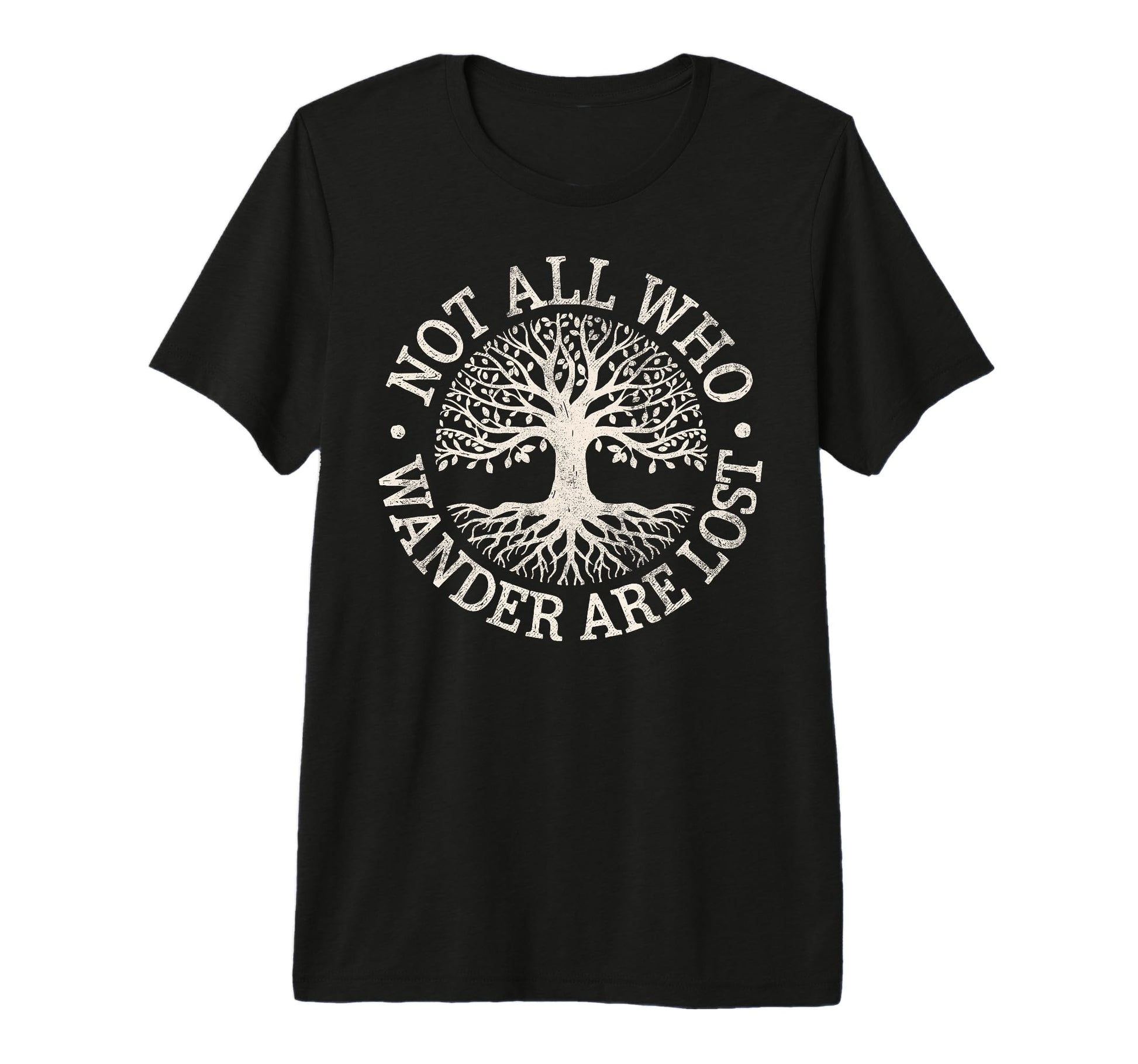 Not All Who Wander Lost Camping T-Shirt - Novelty Apparel for Adults - T-Shirt, Sweatshirt, Hoodie