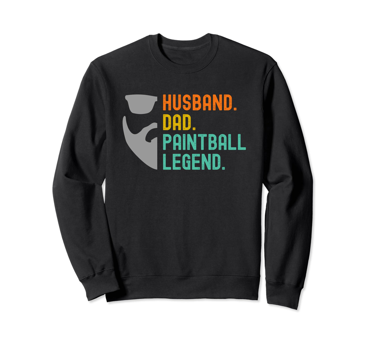 Paintball Dad Husband Bearded Shirts T-Shirt - Novelty Apparel for Adults - T-Shirt, Sweatshirt, Hoodie