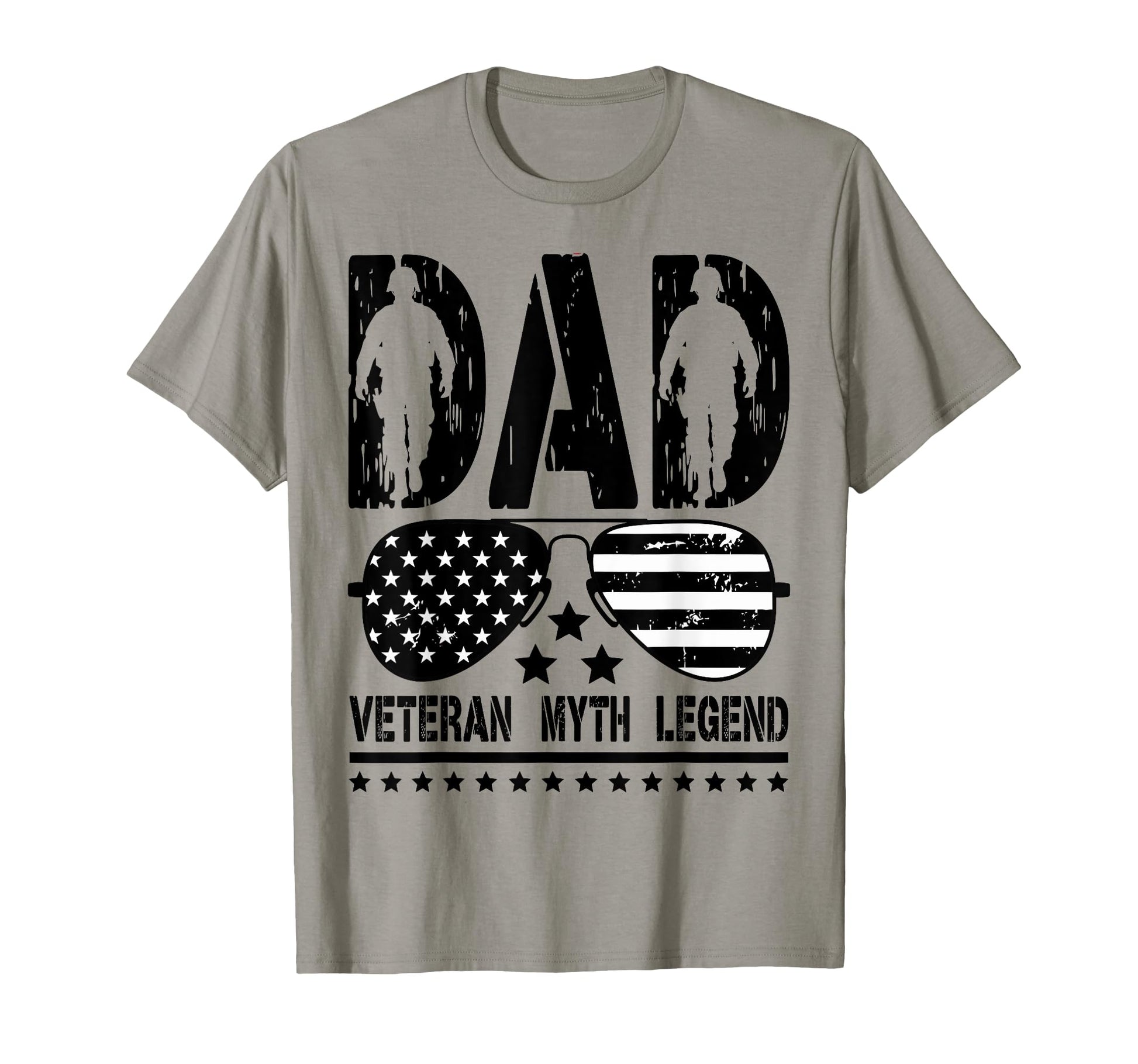 Dad Veteran Myth Legend Fathers Day Dad T-Shirt - Aesthetic Graphic Unisex - T-Shirt, Sweatshirt, Hoodie